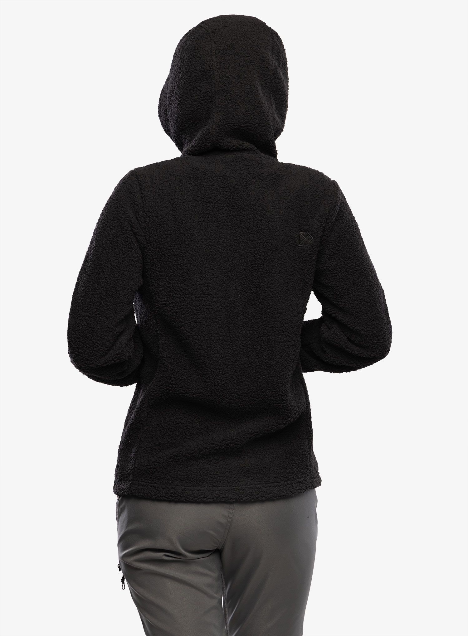 Ženska jakna od flisa Didriksons Anniken Full Zip 2 - black