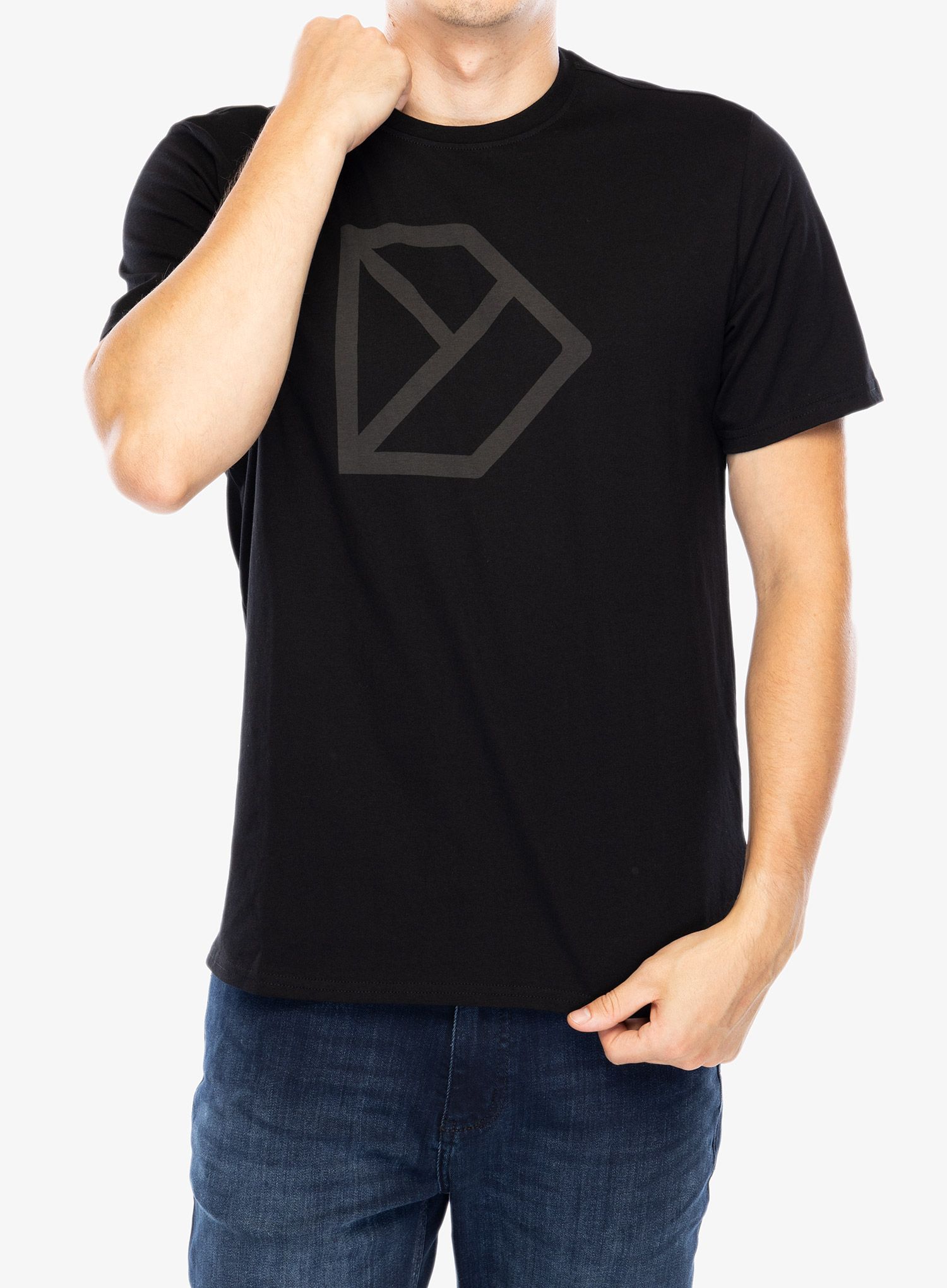 Pamučna majica Didriksons D-Logo T-Shirt - black