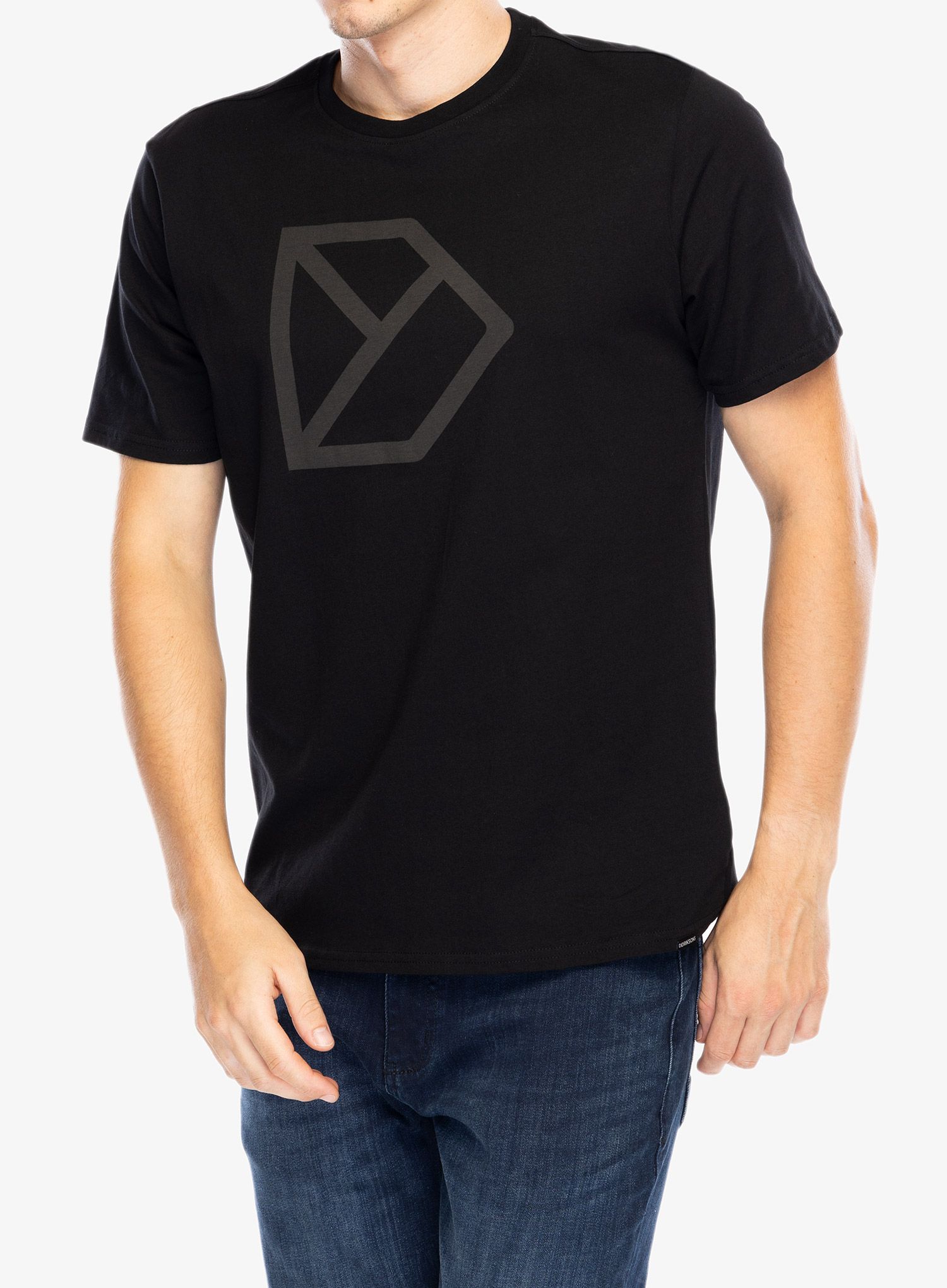 Pamučna majica Didriksons D-Logo T-Shirt - black