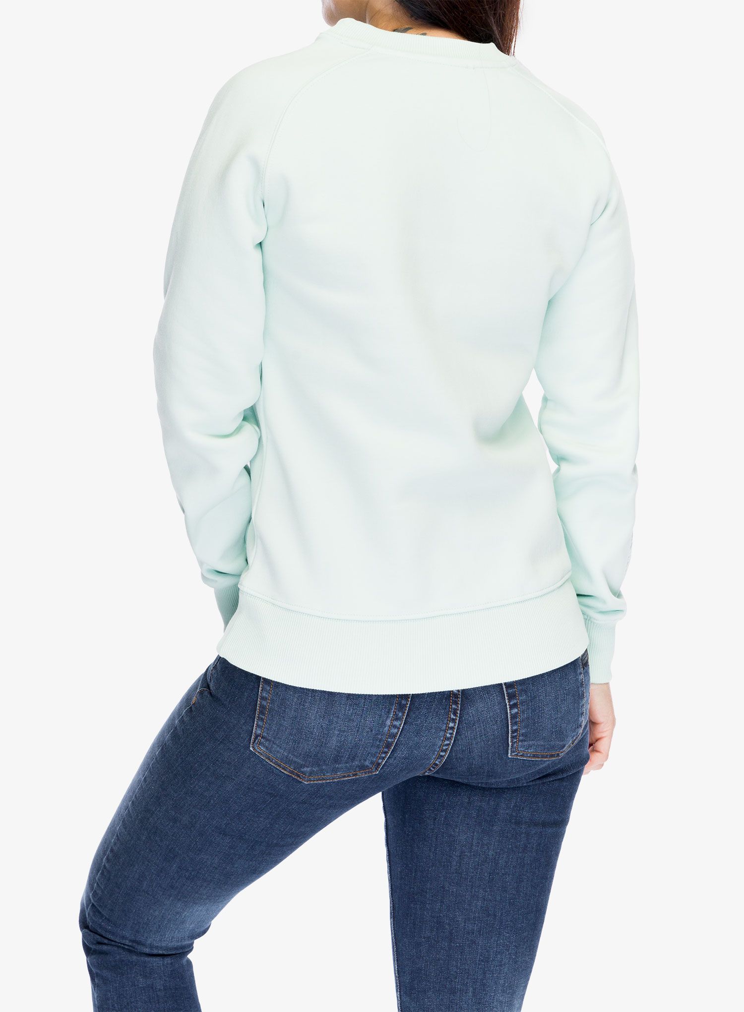 Ženska dukserica Didriksons Fyn Sweater - pale mint