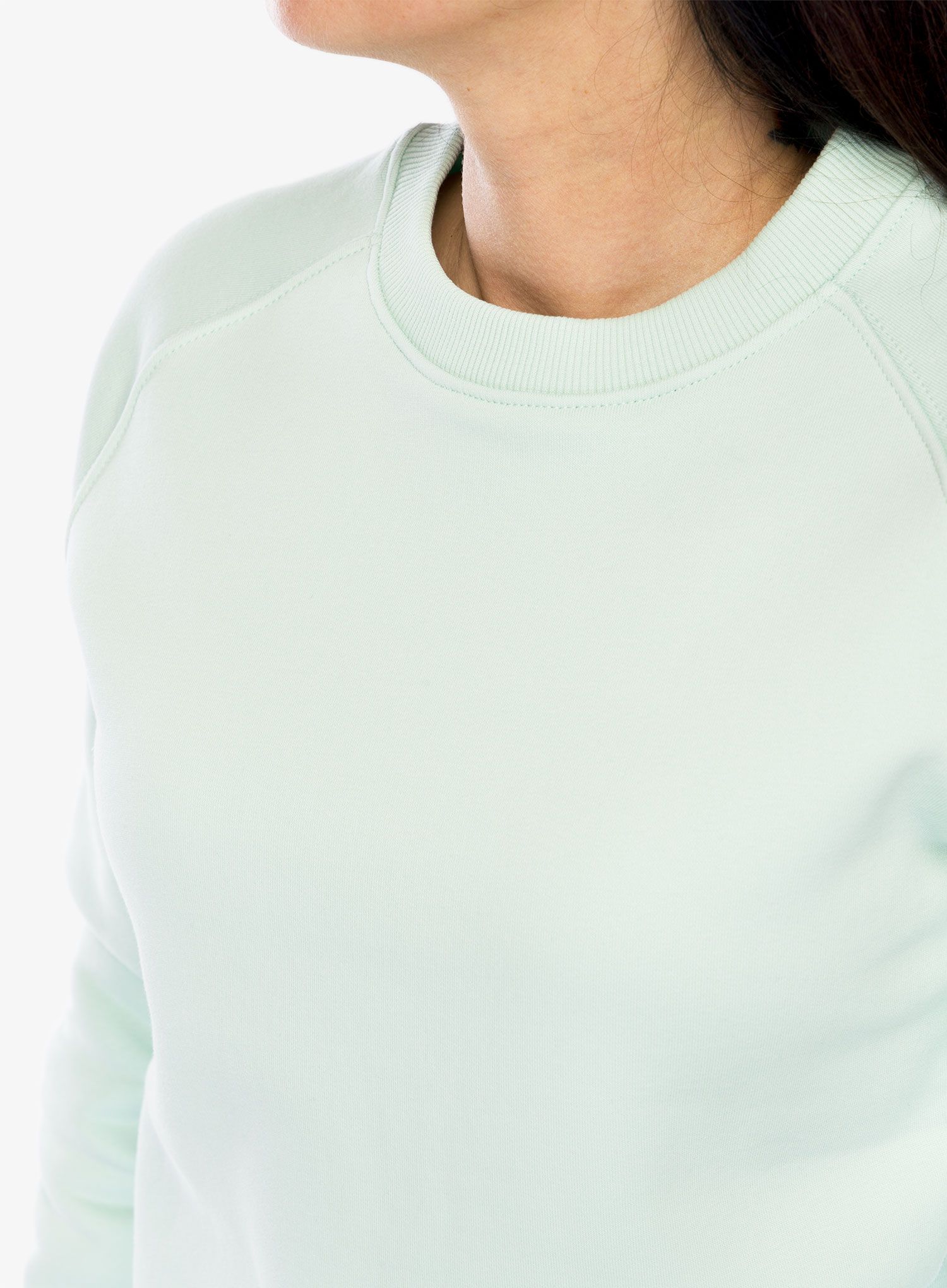Ženska dukserica Didriksons Fyn Sweater - pale mint
