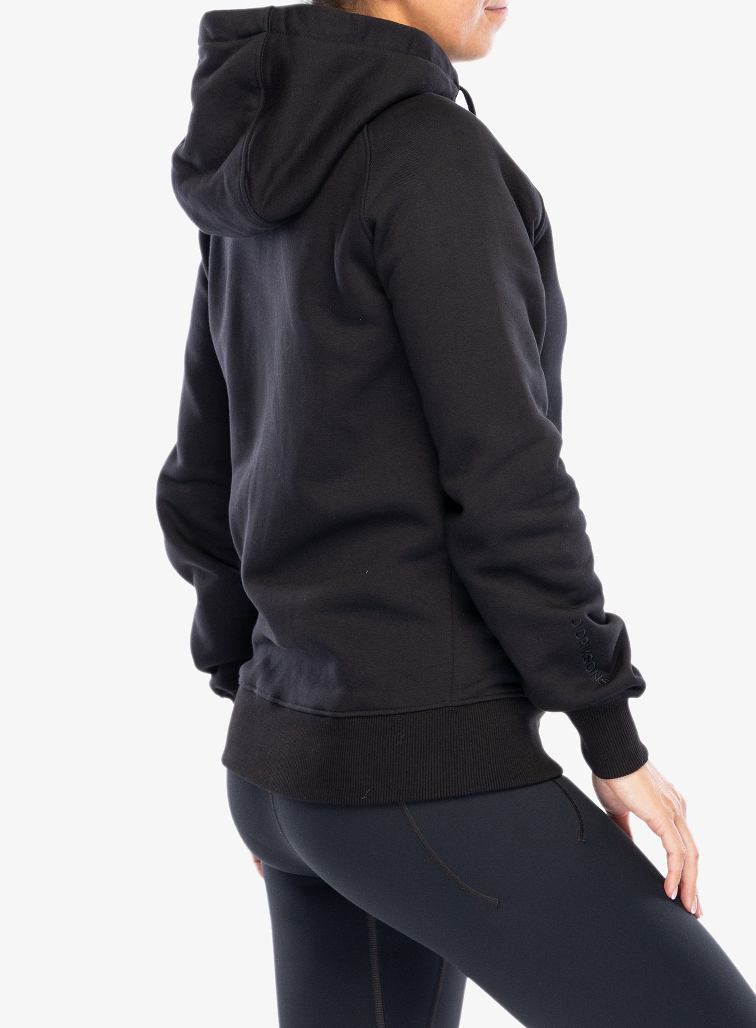 Dukserica s kapuljačom ženska Didriksons Ven Full Zip - black