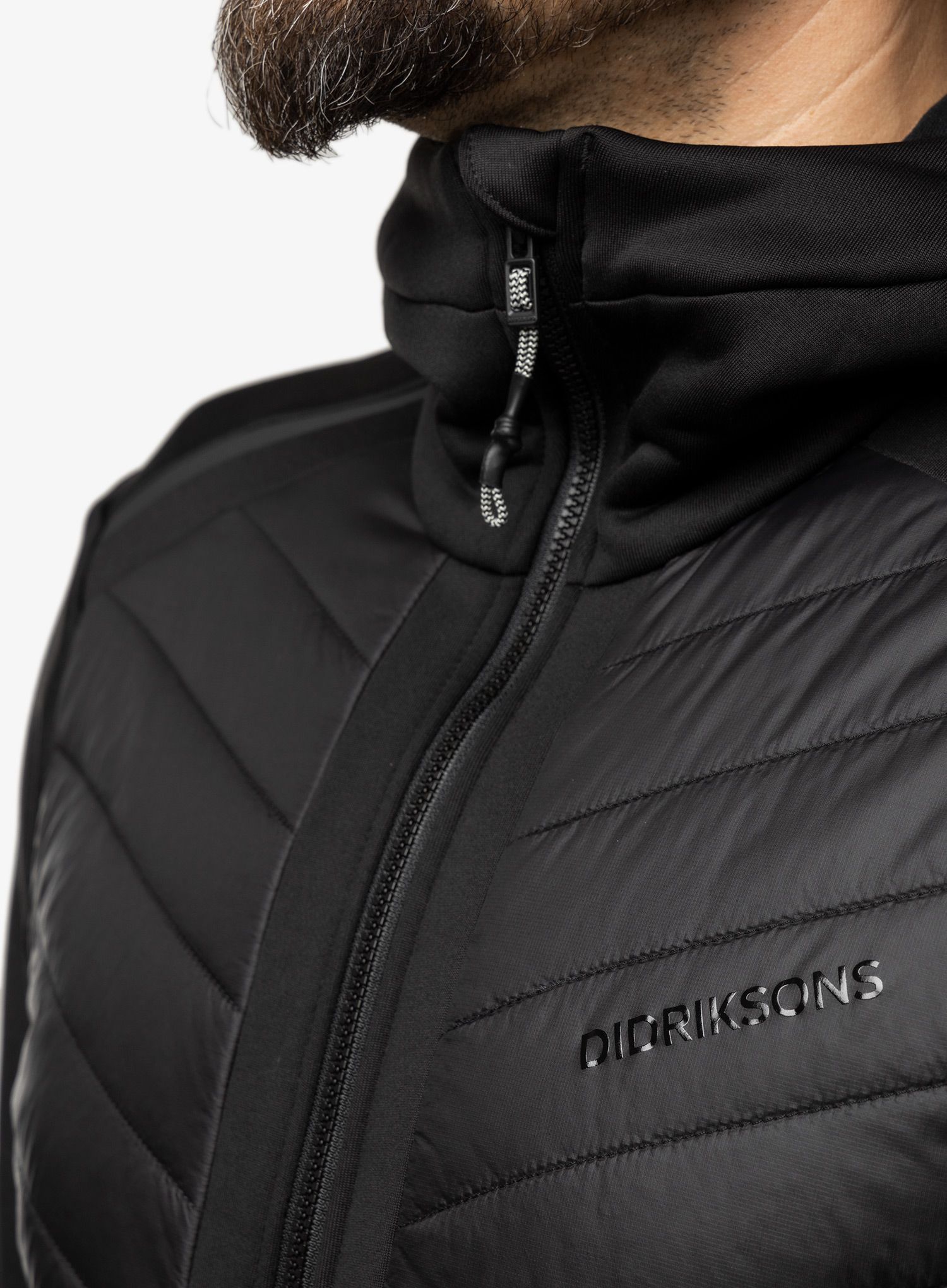 Hibridna jakna Didriksons Zuko Full Zip - black