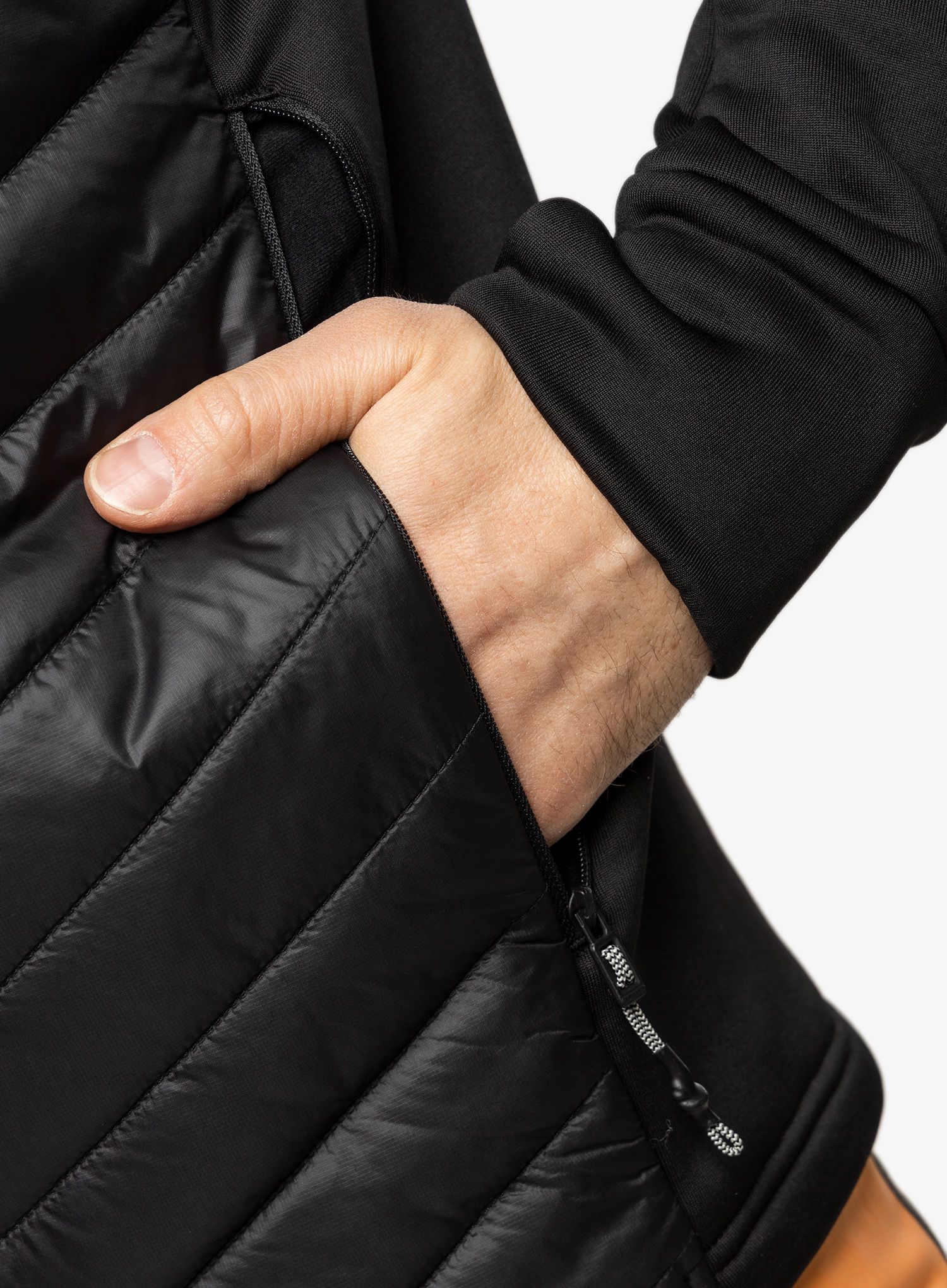 Hibridna jakna Didriksons Zuko Full Zip - black