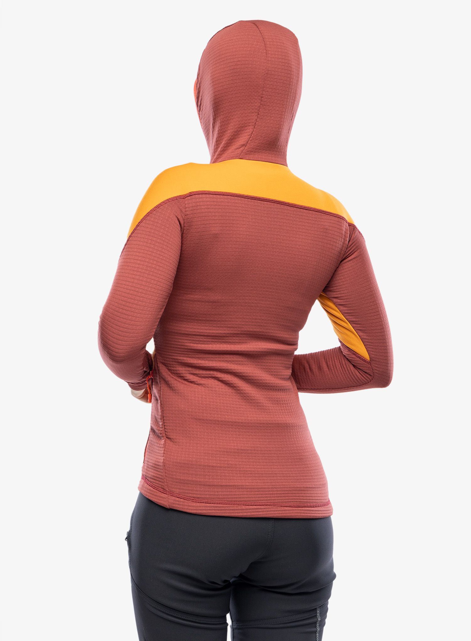 Dukserica s kapuljačom ženska Direct Alpine Sakura Tech Lady - ochre/palisander
