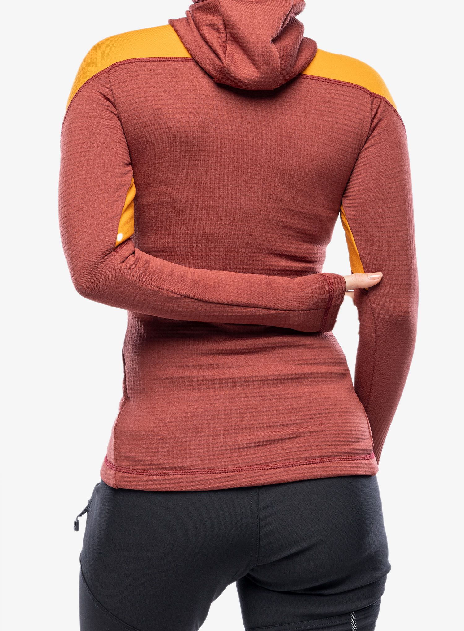 Dukserica s kapuljačom ženska Direct Alpine Sakura Tech Lady - ochre/palisander