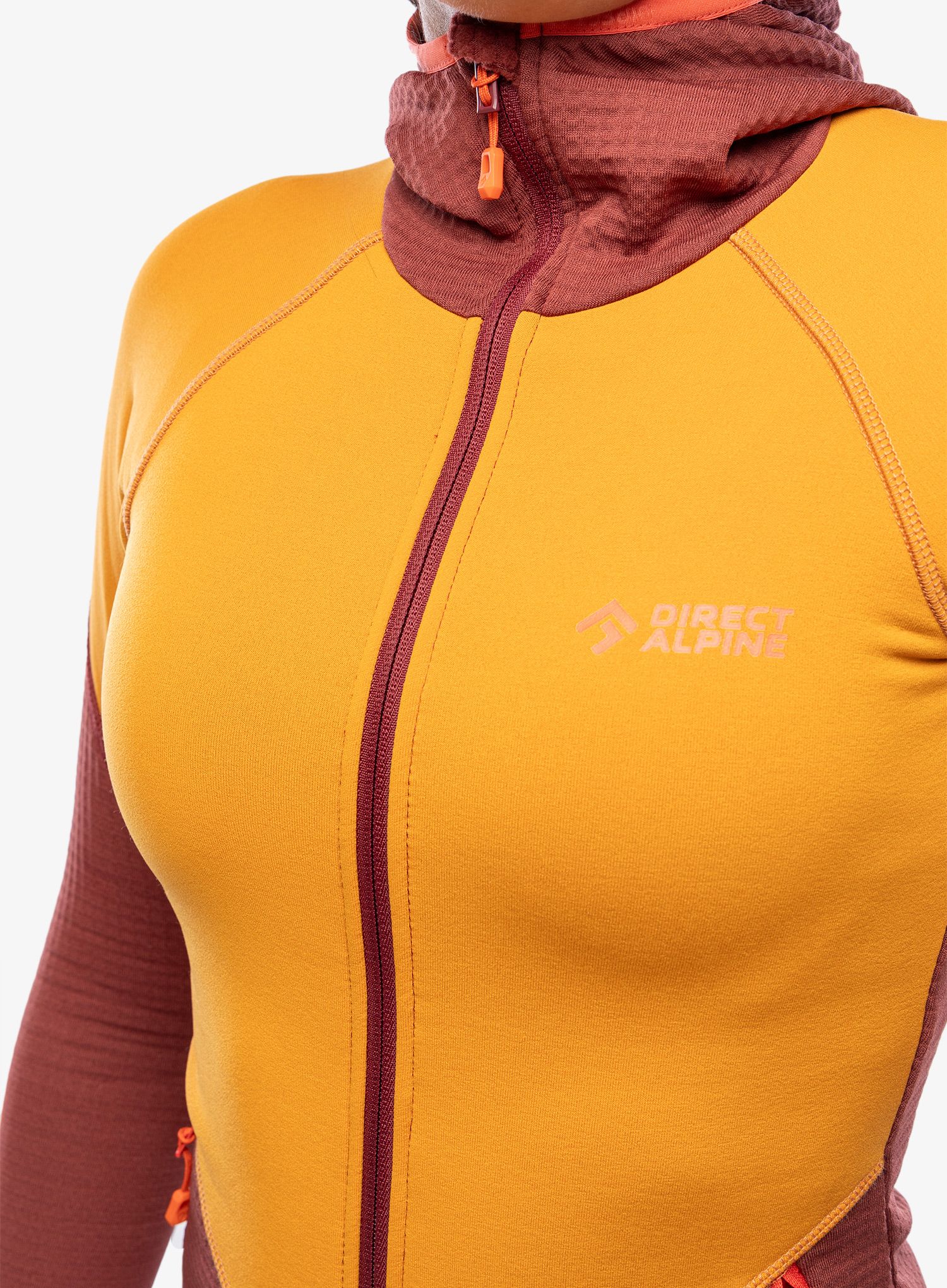 Dukserica s kapuljačom ženska Direct Alpine Sakura Tech Lady - ochre/palisander