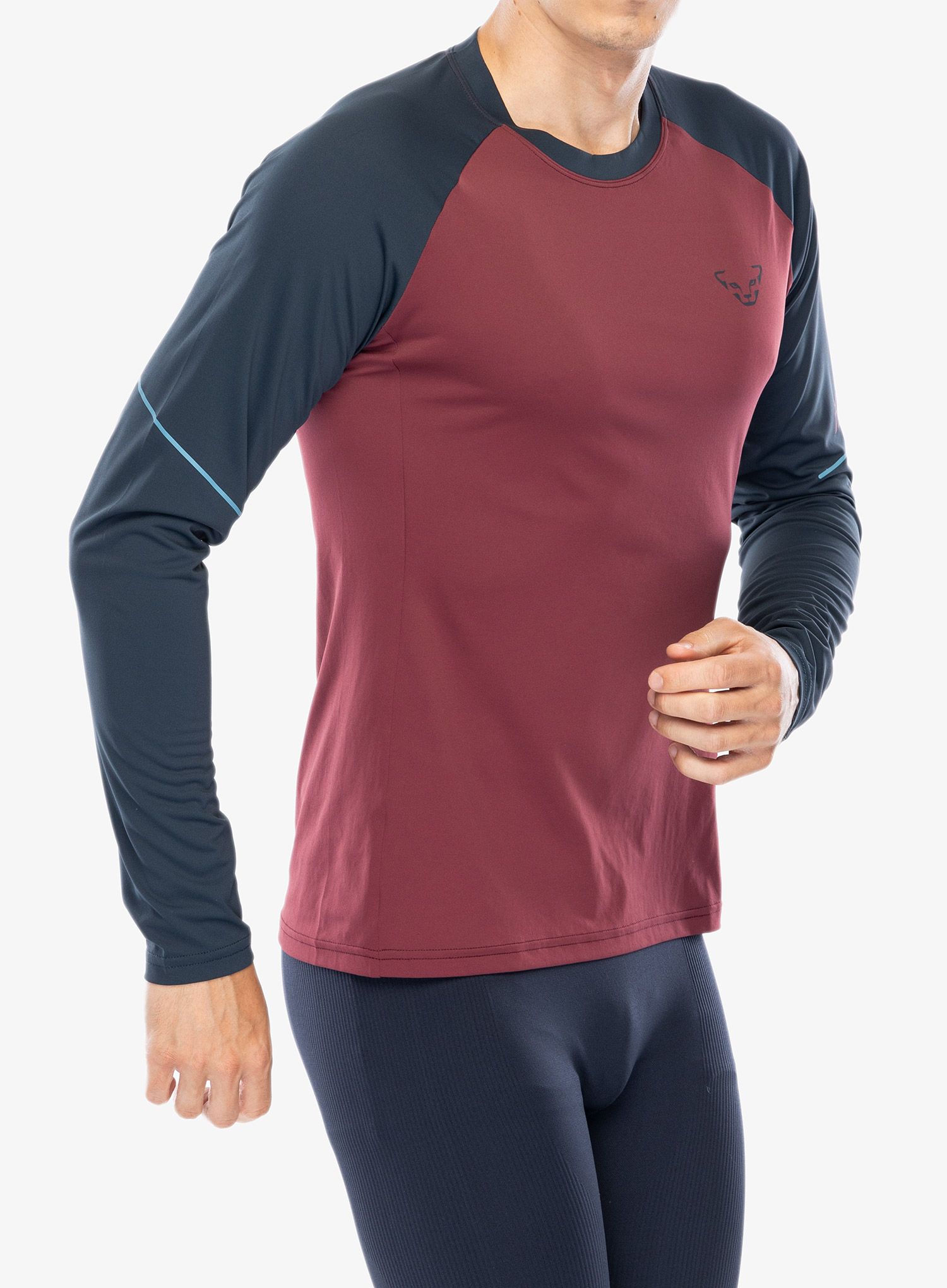 Dukserica za trčanje Dynafit Alpine Pro L/S Tee - burgundy