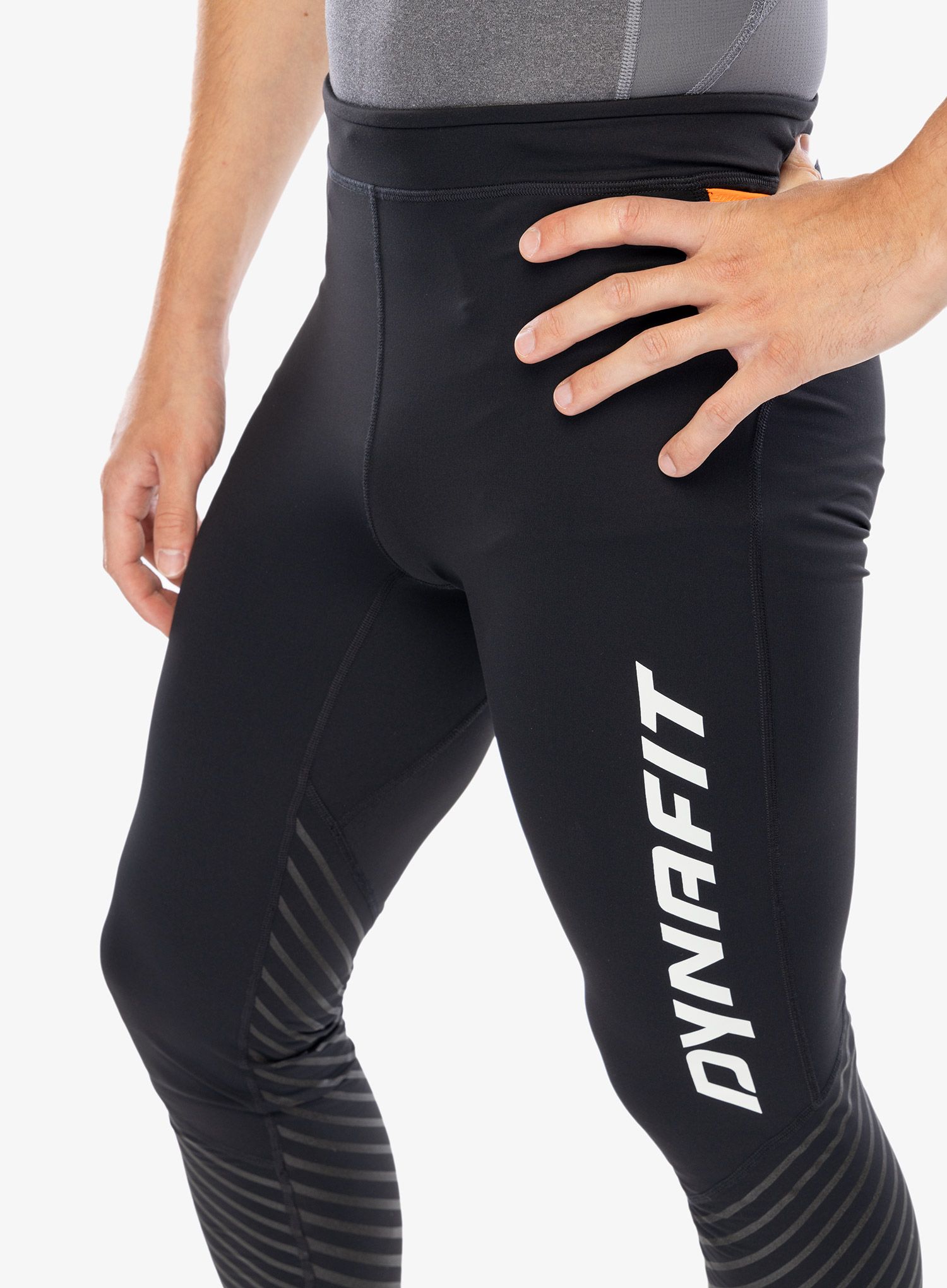 Tajice za trčanje Dynafit Reflective Tights - black out