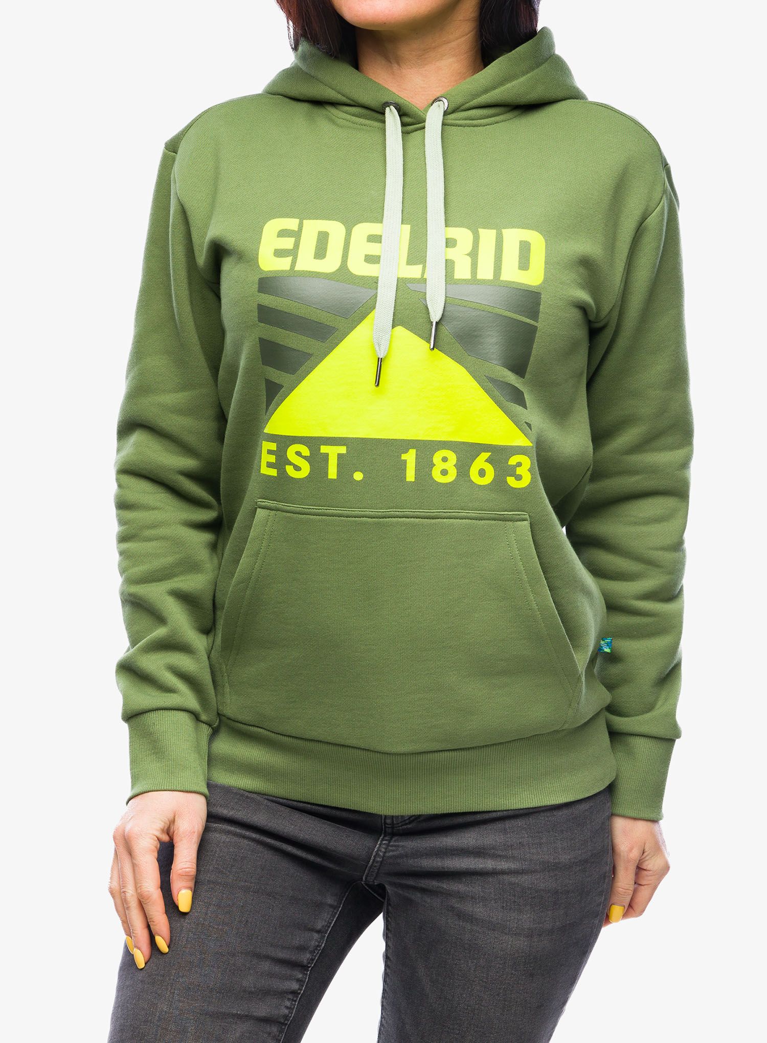 Dukserica s kapuljačom ženska Edelrid Spotter Hoody IV - kale