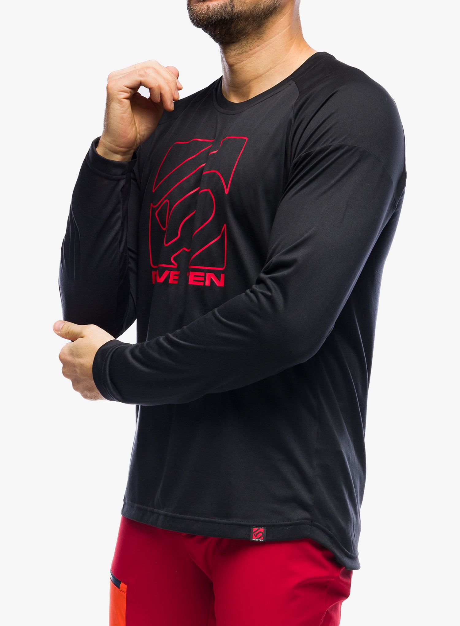 Biciklistička dukserica Five Ten Long Sleeve Jersey - black