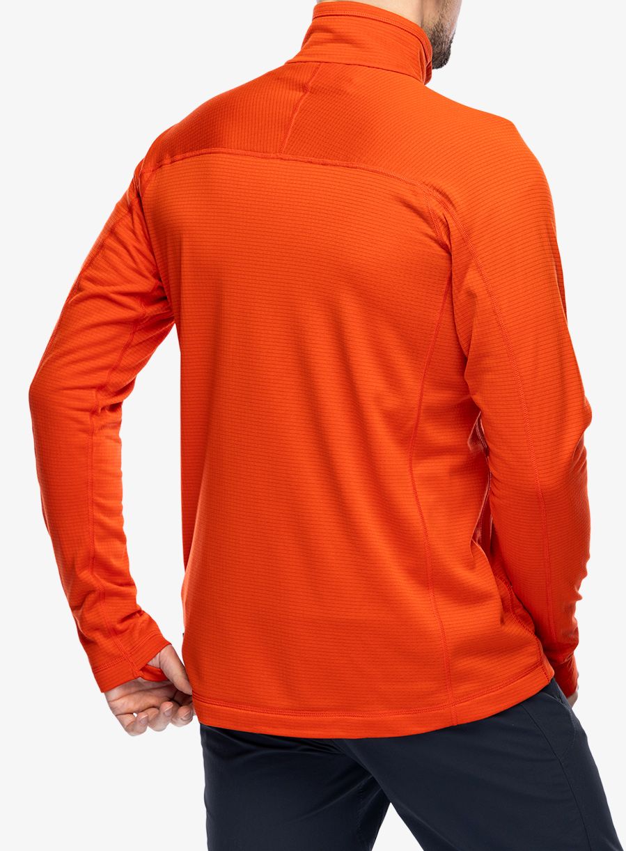 Dukserica na otkopčavanje Fjallraven Abisko Lite Fleece Jacket - flame orange