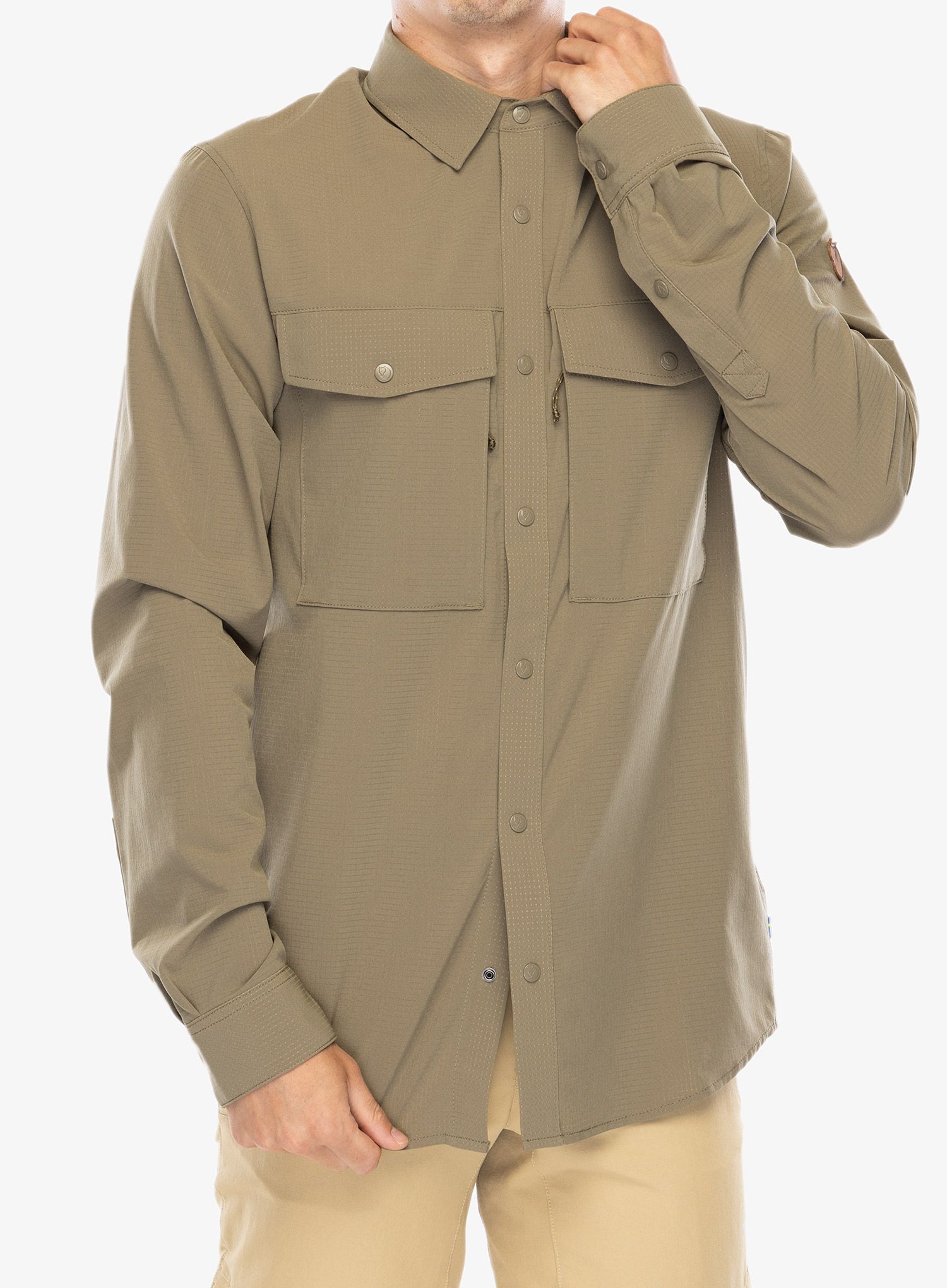 Putna košulja Fjallraven Abisko Trekking Shirt - light olive