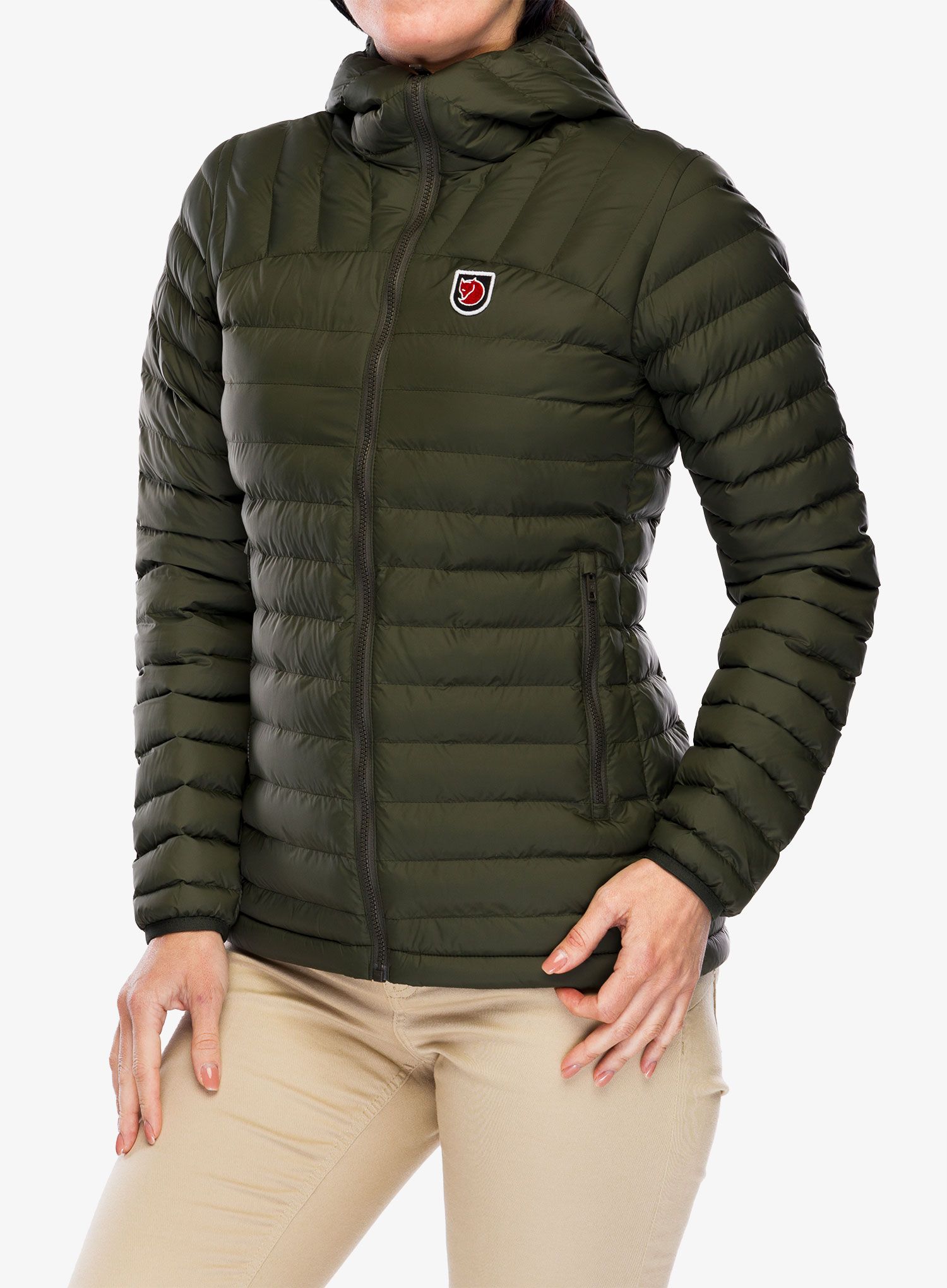 Jakna s postavom ženska Fjallraven Expedition Latt Hoodie - deep forest