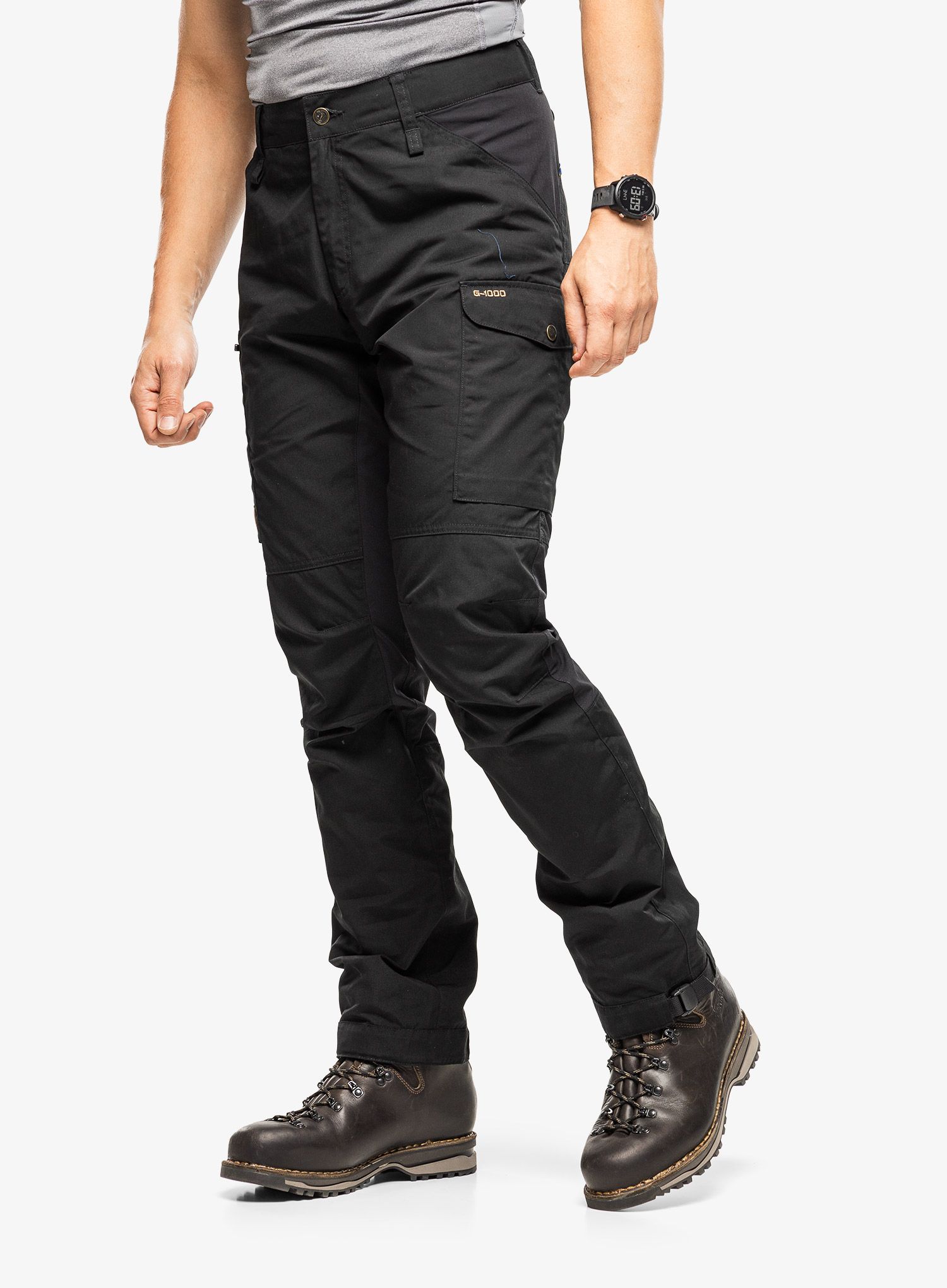 Planinarske hlače Fjallraven Kaipak Trousers - black