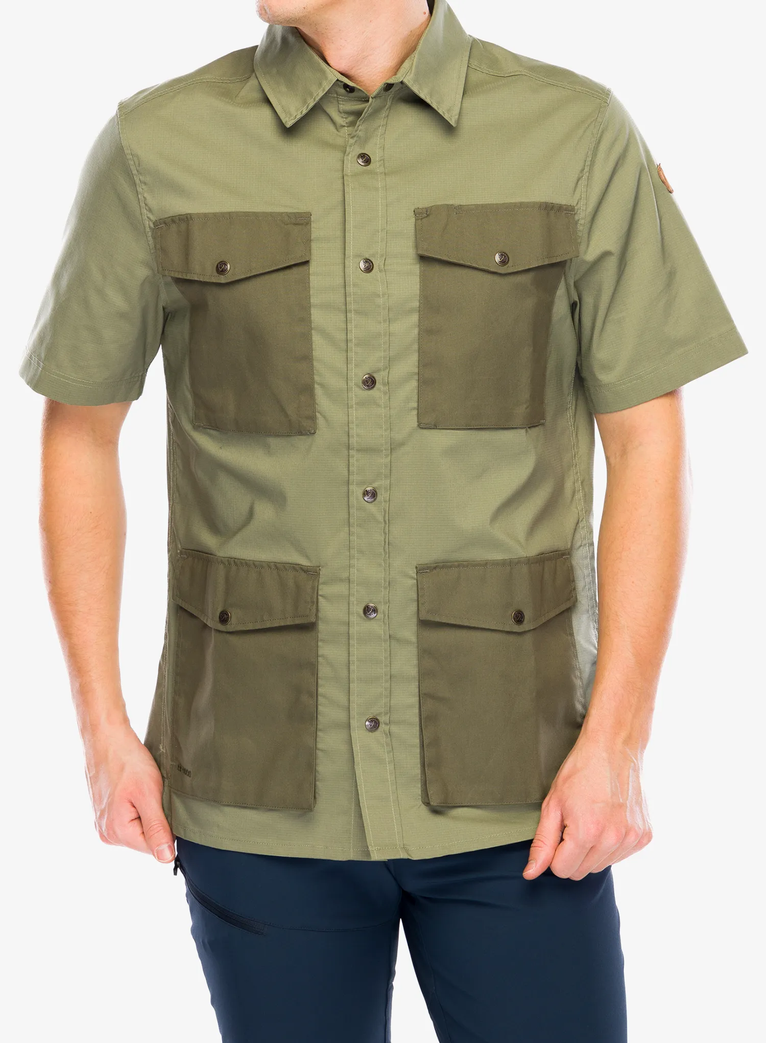 Planinarska košulja Fjallraven Raven Shirt S/S - green/laurel green