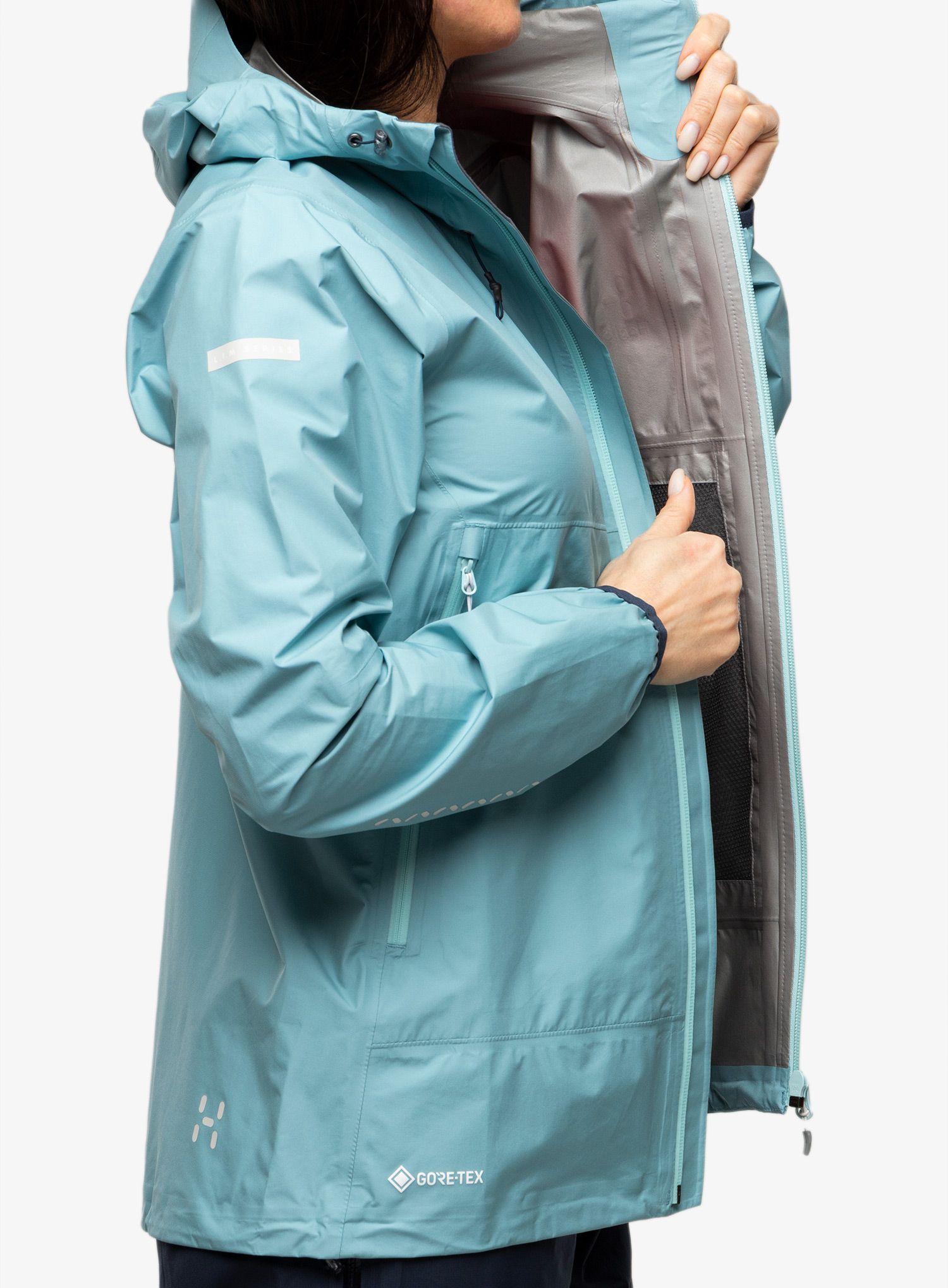 GORE-TEX ženska jakna Haglofs L.I.M GTX Jacket - frost blue/blue