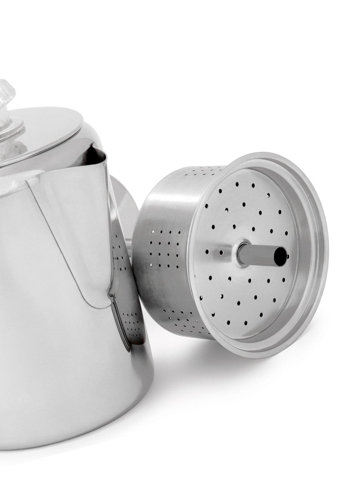 Putni aparat za kavu GSI Glacier Stainless 3 Cup Perc W/Silicone Handle