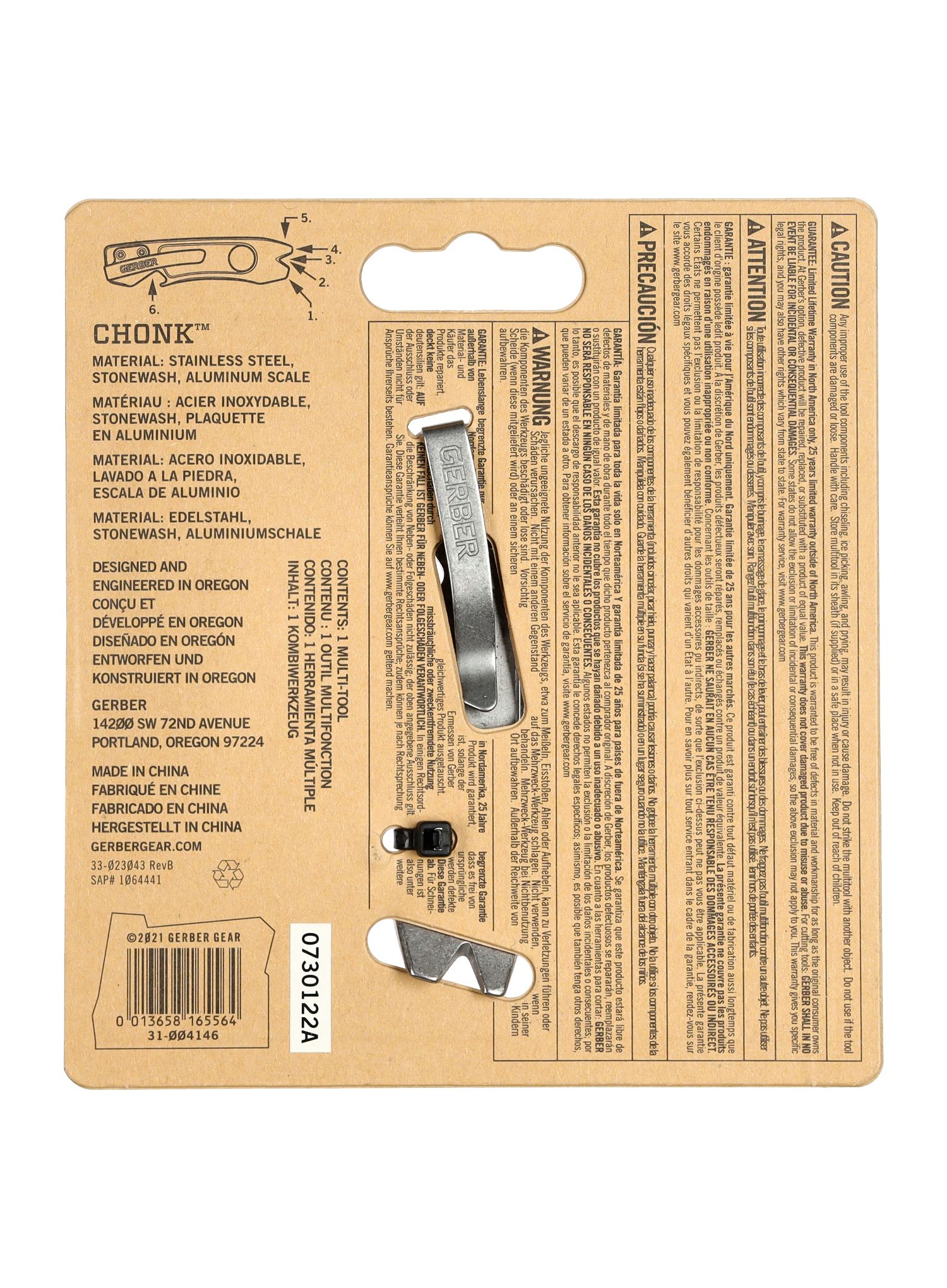 Višenamjenski alat Gerber Chonk - aluminium
