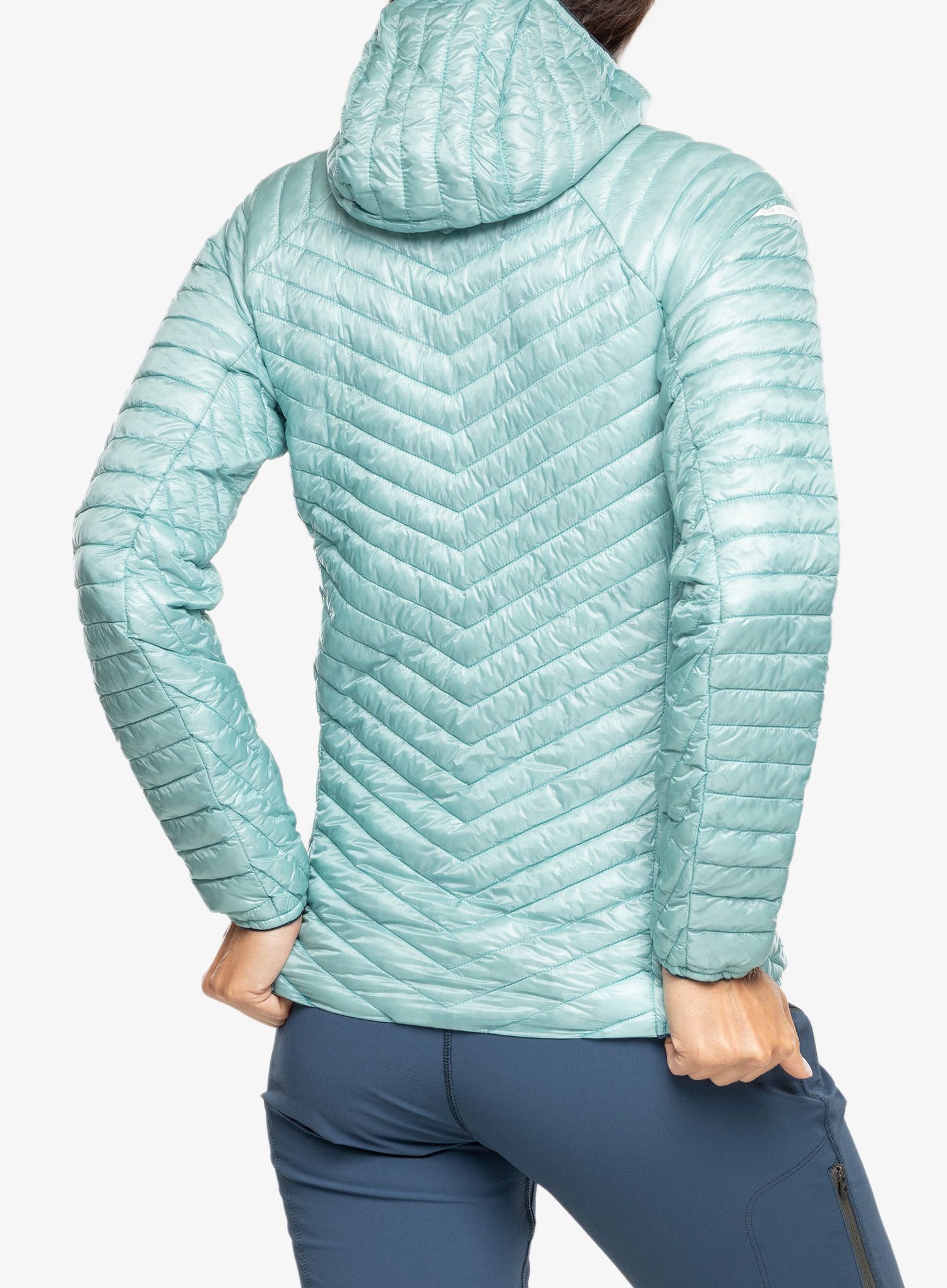 Ženska jakna za planine Haglofs L.I.M. Mimic Hood - frost blue