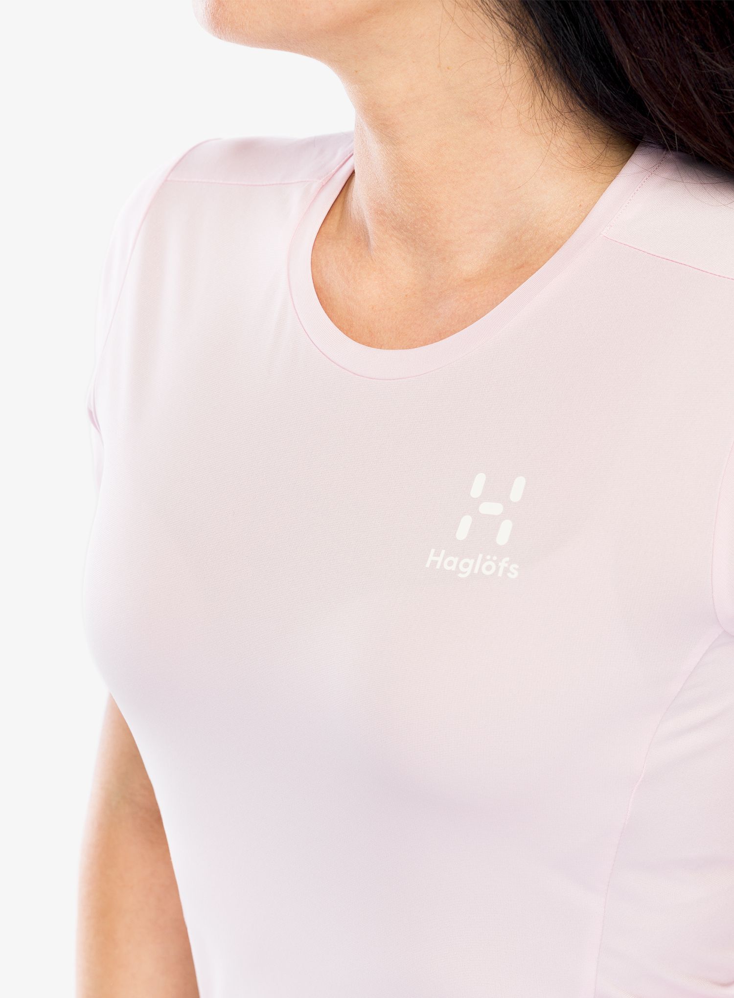 Ženska brzosušeća majica Haglofs L.I.M Tech Tee - fresh pink