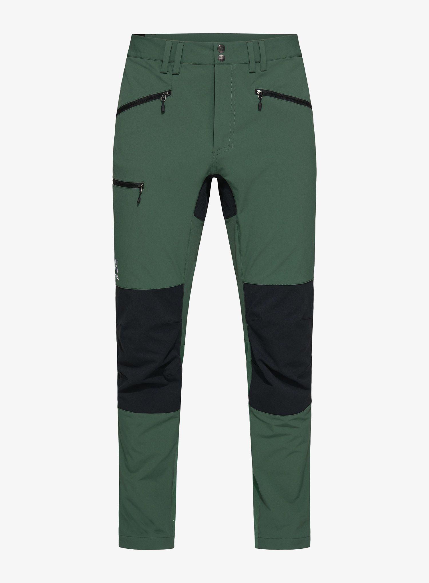 Muške trekking hlače Haglofs Mid Slim Pant - fjell green/true black