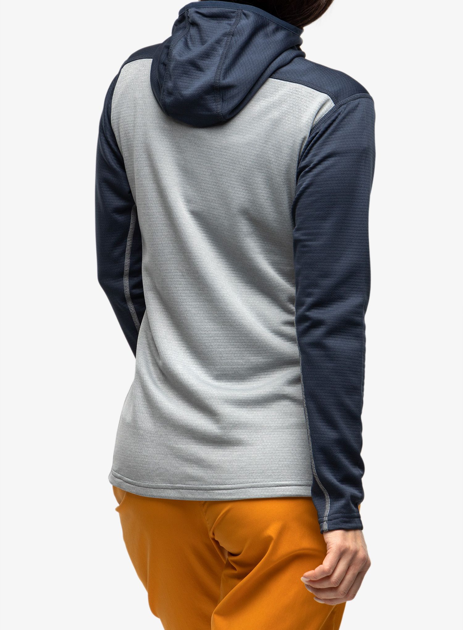 Ženska dukserica na otkopčavanje Haglofs ROC Flash Mid Hood - tarn blue/concrete