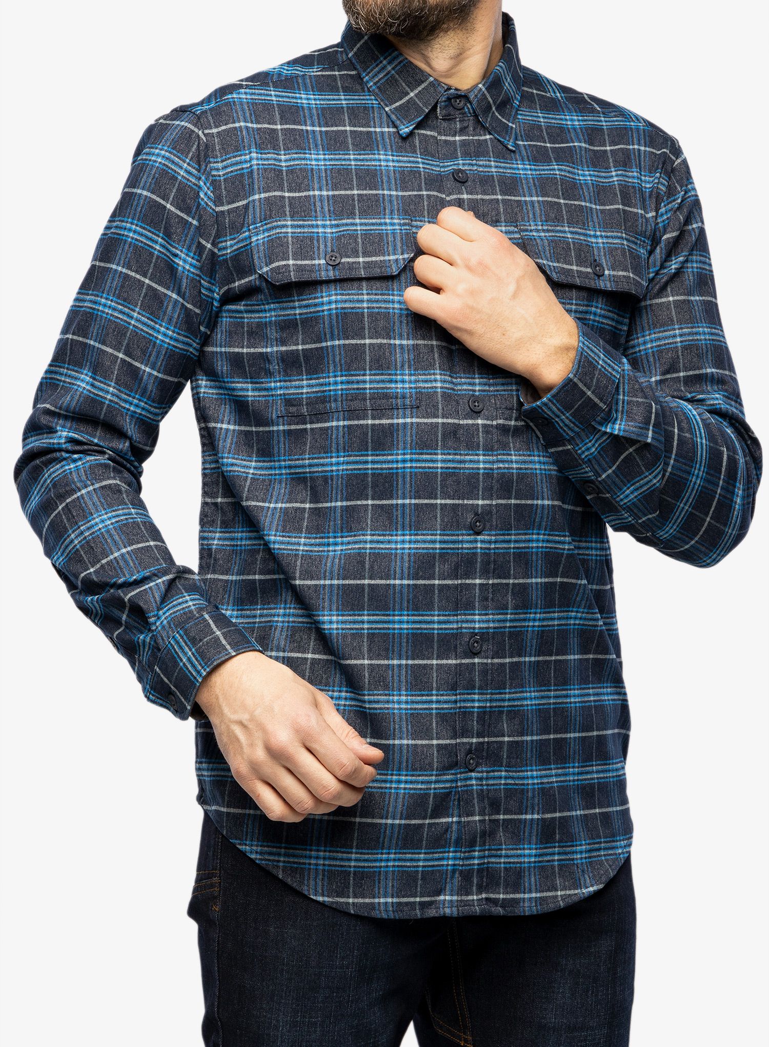 Košulja Helikon-Tex Greyman Shirt - blue stonework plaid