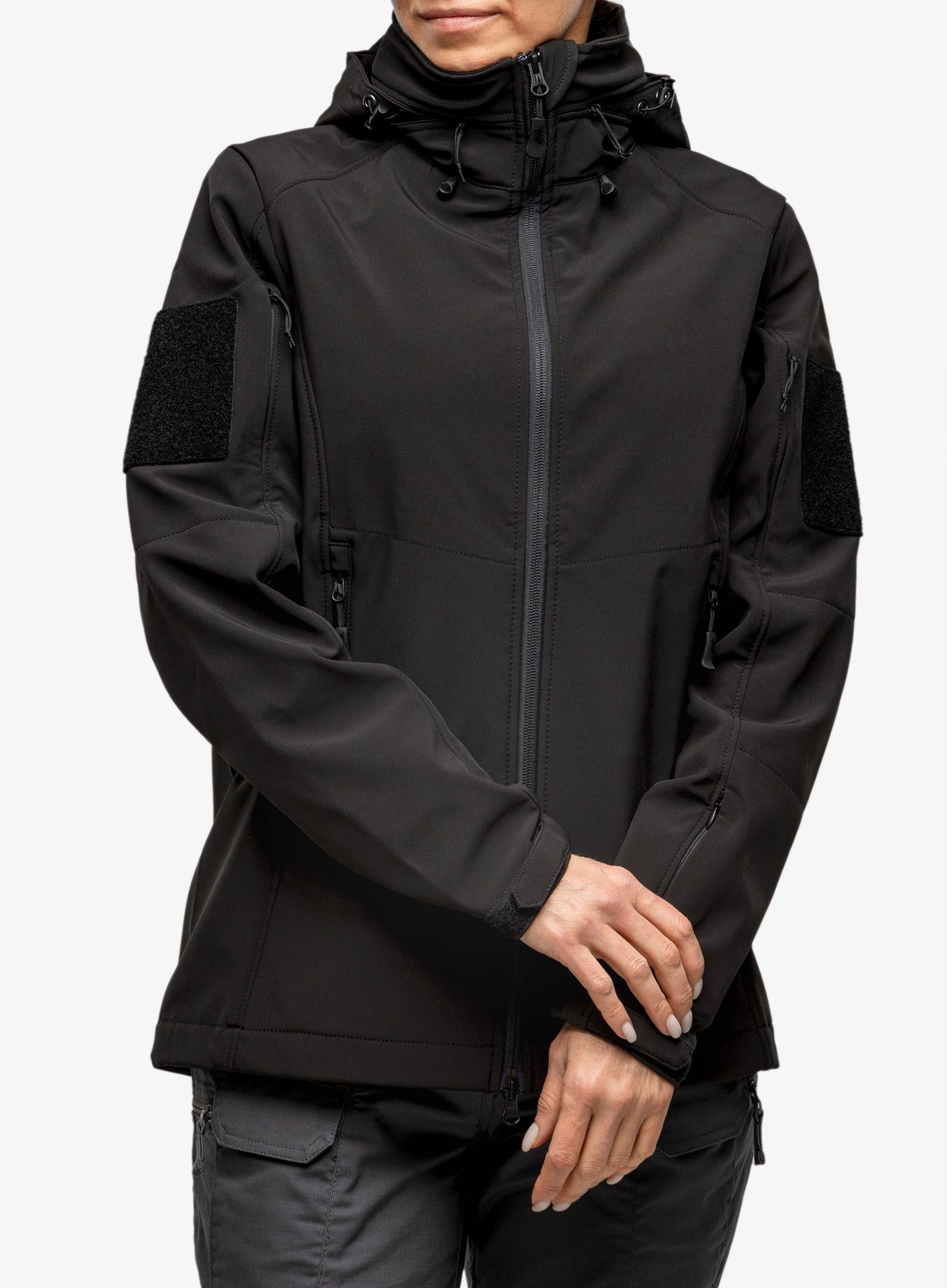 Ženska softshell jakna Helikon-Tex Gunfighter Woman's Jacket - black
