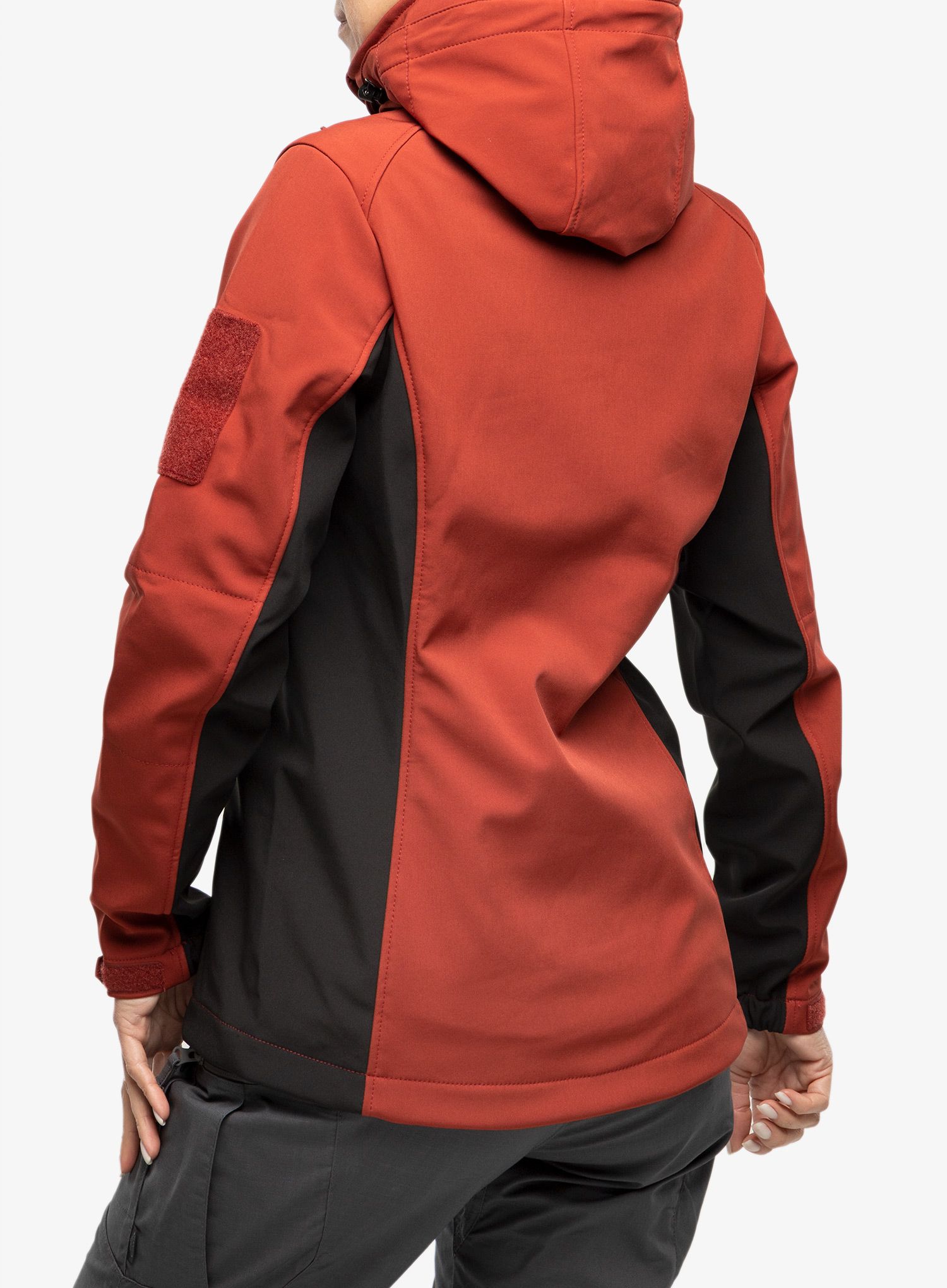 Ženska softshell jakna Helikon-Tex Gunfighter Woman's Jacket - crimson sky/black