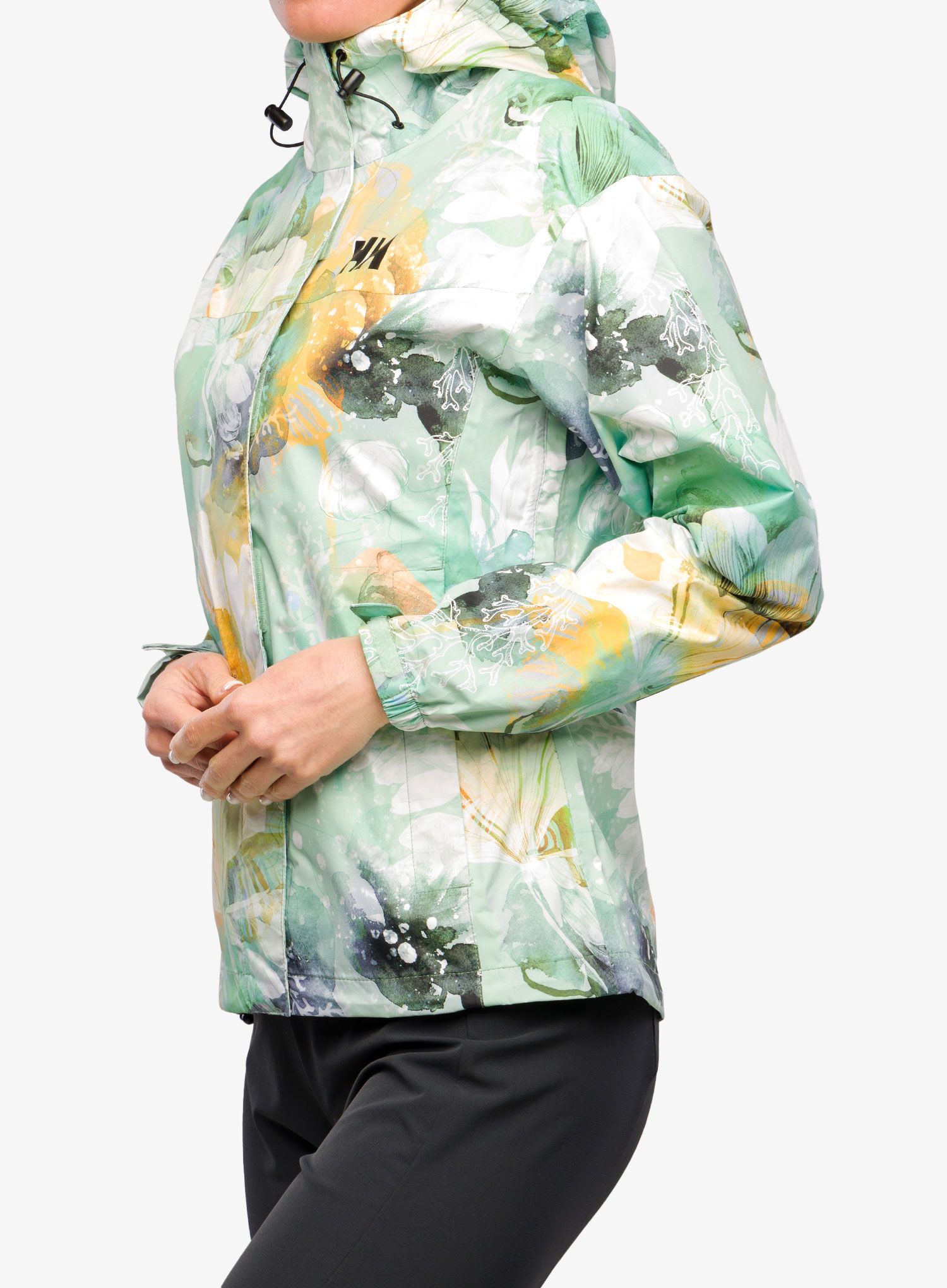 Ženska kišna jakna Helly Hansen Loke Print Jacket - jade esra