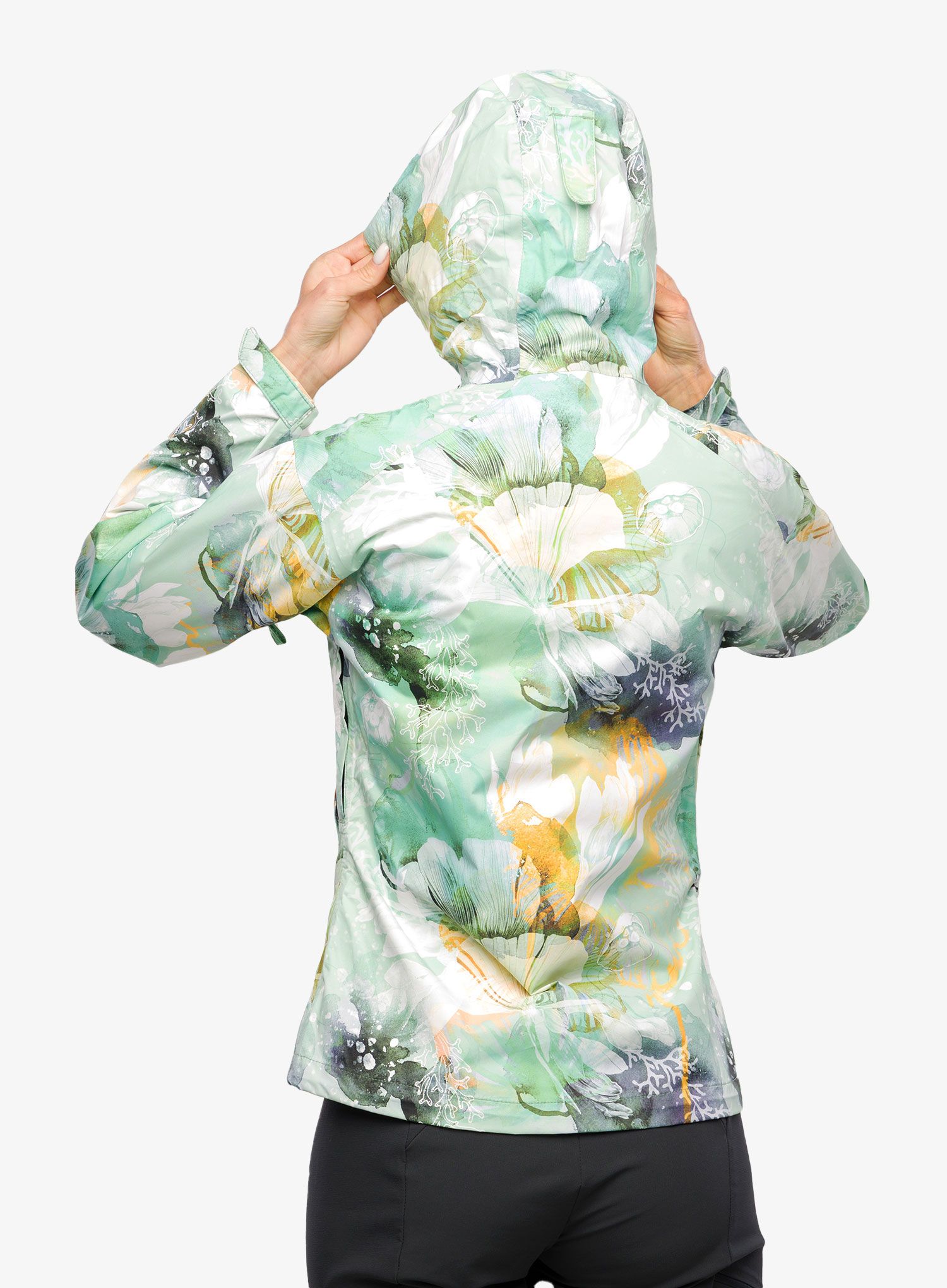 Ženska kišna jakna Helly Hansen Loke Print Jacket - jade esra