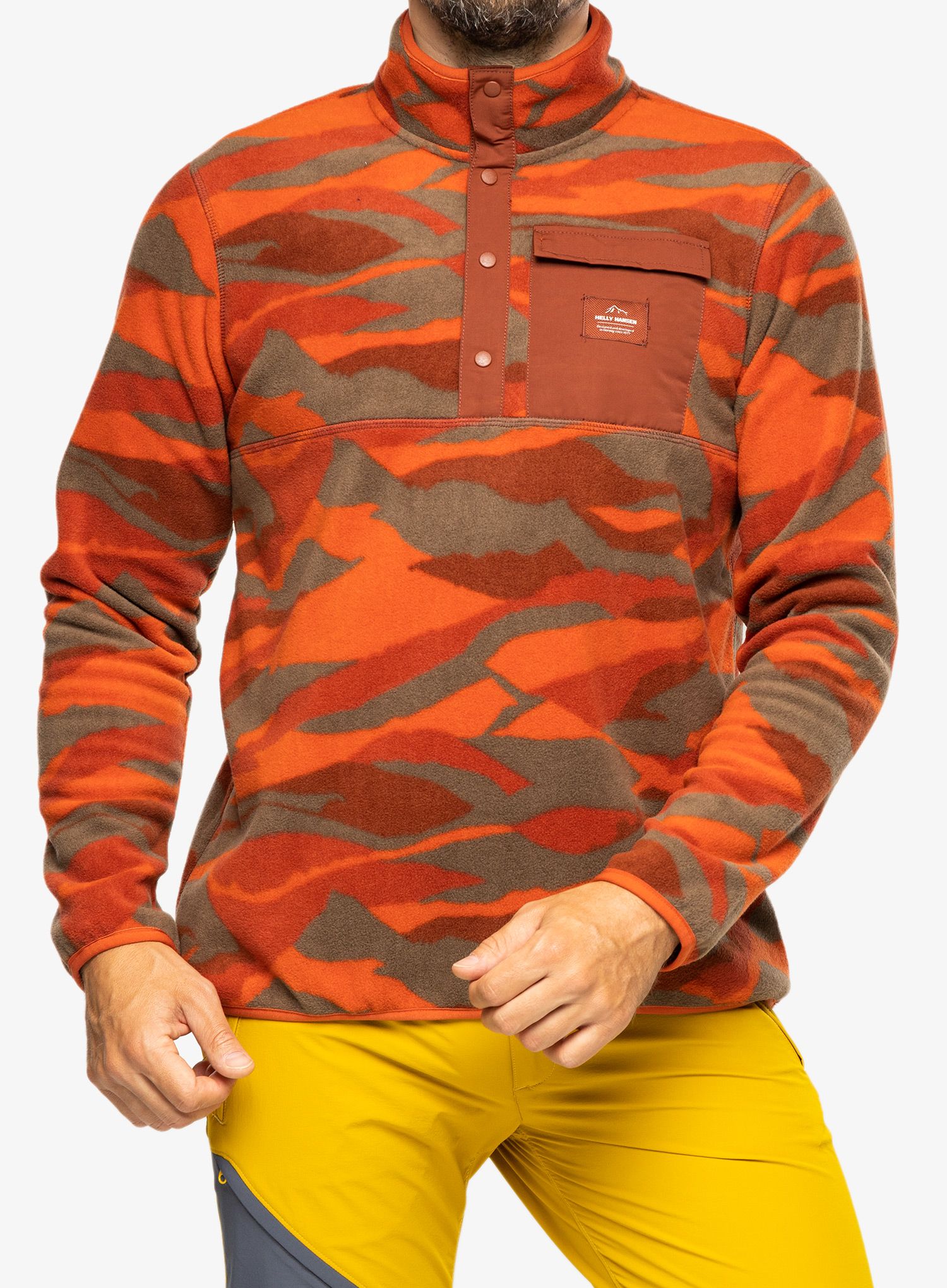 Dukserica od flisa Helly Hansen Maridalen Fleece - canyon icon print