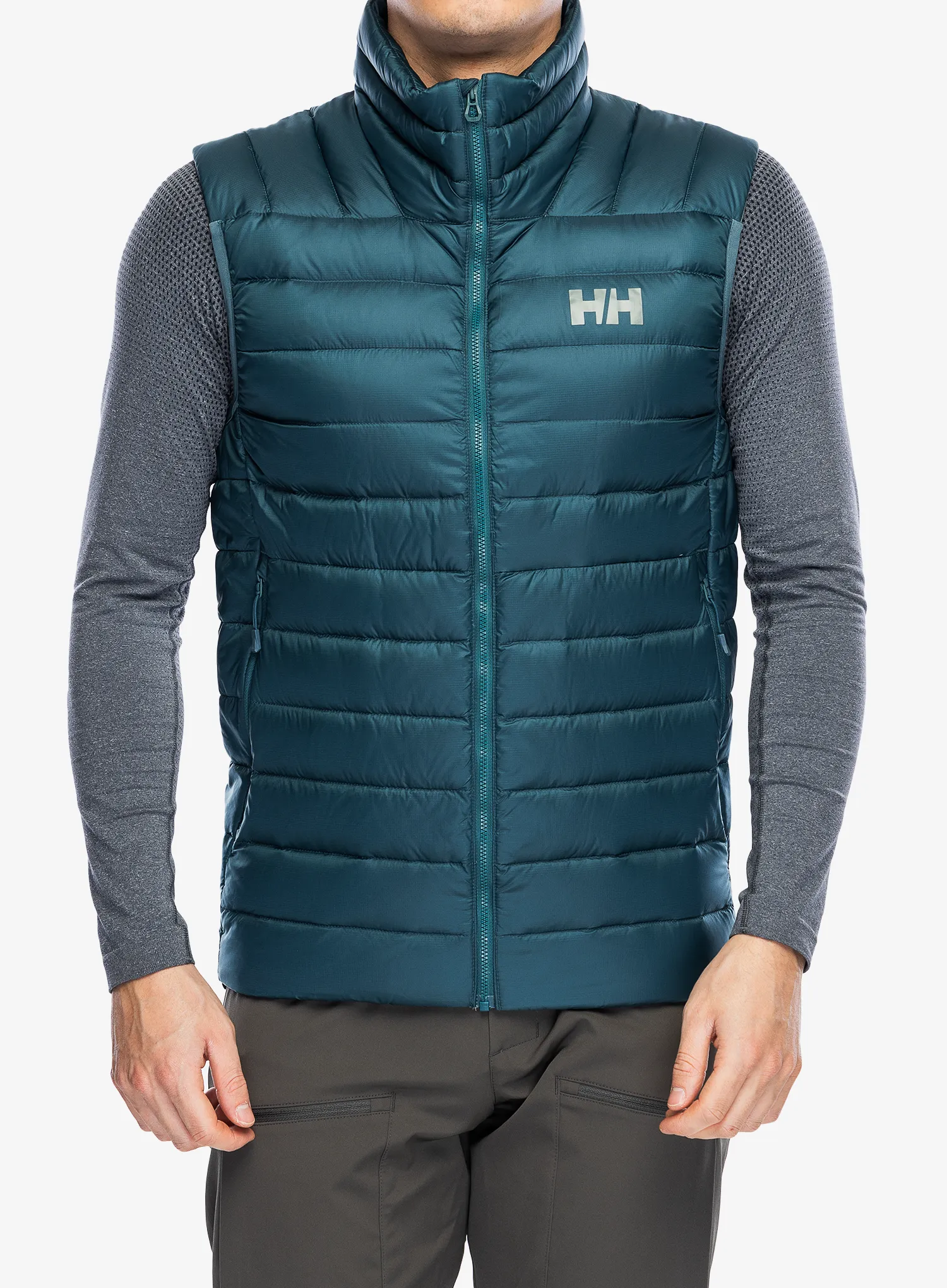 Perjani prsluk Helly Hansen Verglas Down Vest 2.0 - dark creek