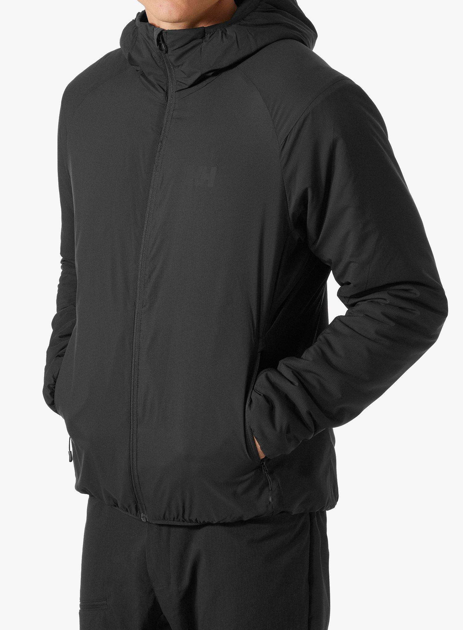 Jakna s postavom Helly Hansen Verglas Hooded Insulator - black/black gum