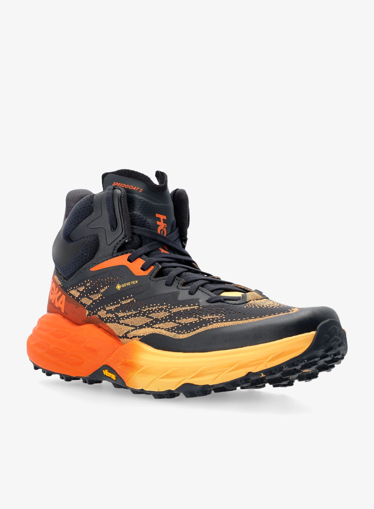 Muške planinarske cipele Hoka Speedgoat 5 Mid GTX - blue graphite/amber yellow