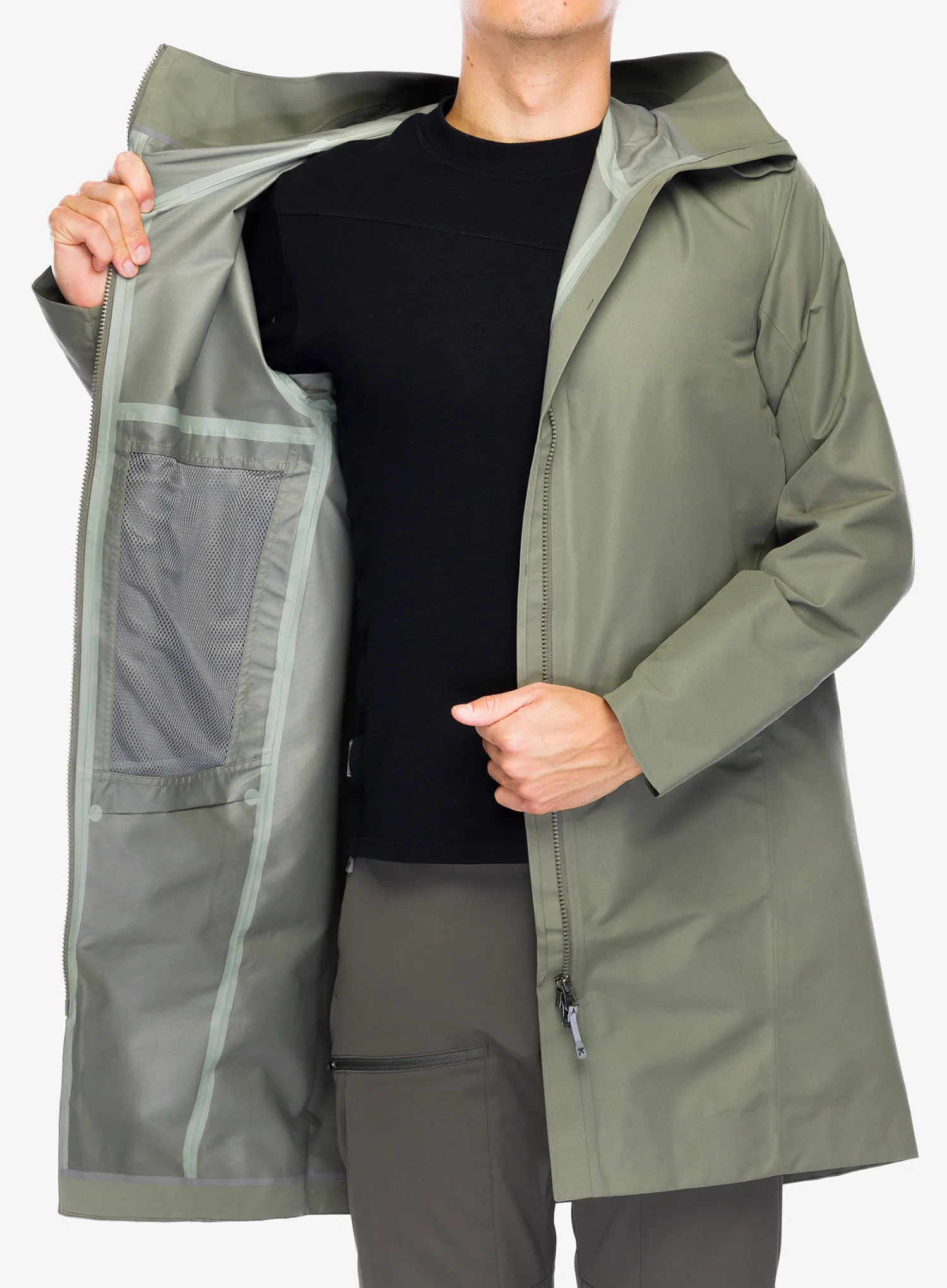 Kišna jakna Houdini One Parka - sage green