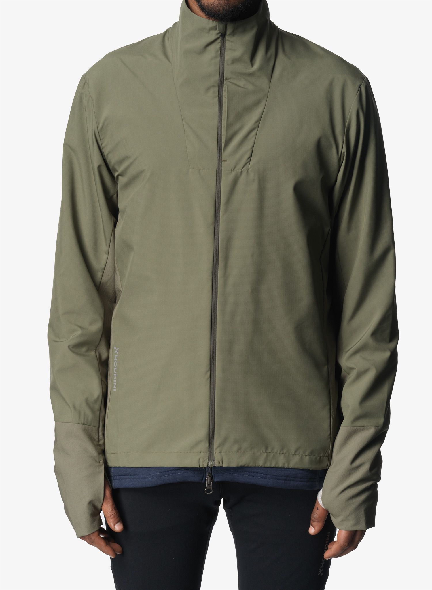 Jakna za trčanje Houdini Pace Wind Jacket - sage green