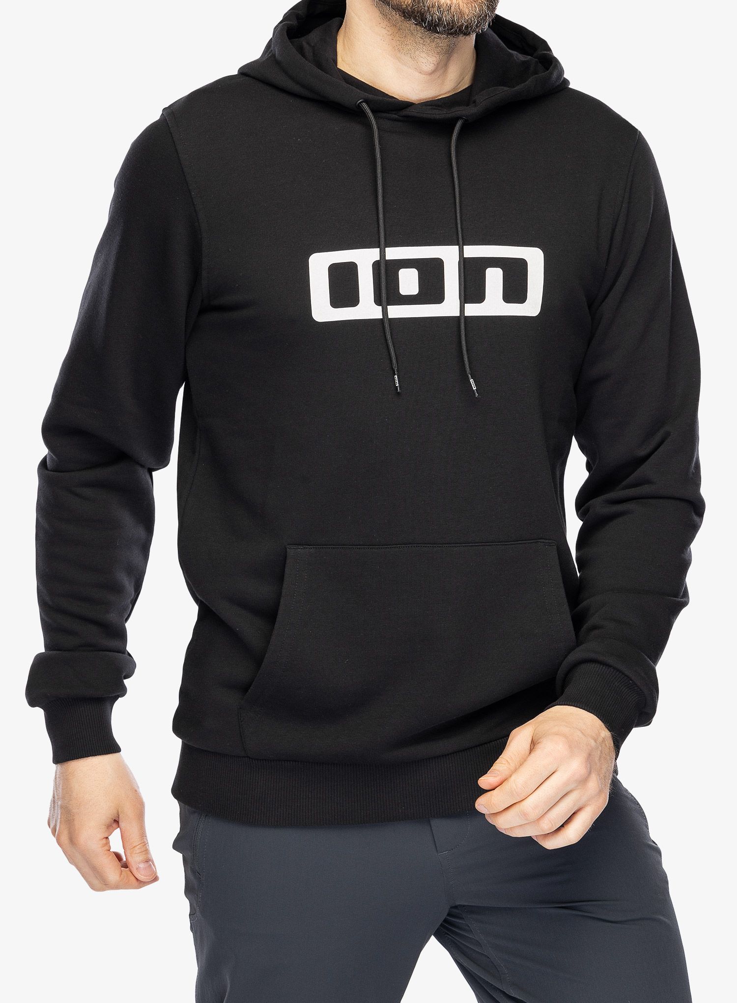 Majica s kapuljačom ION Logo - black