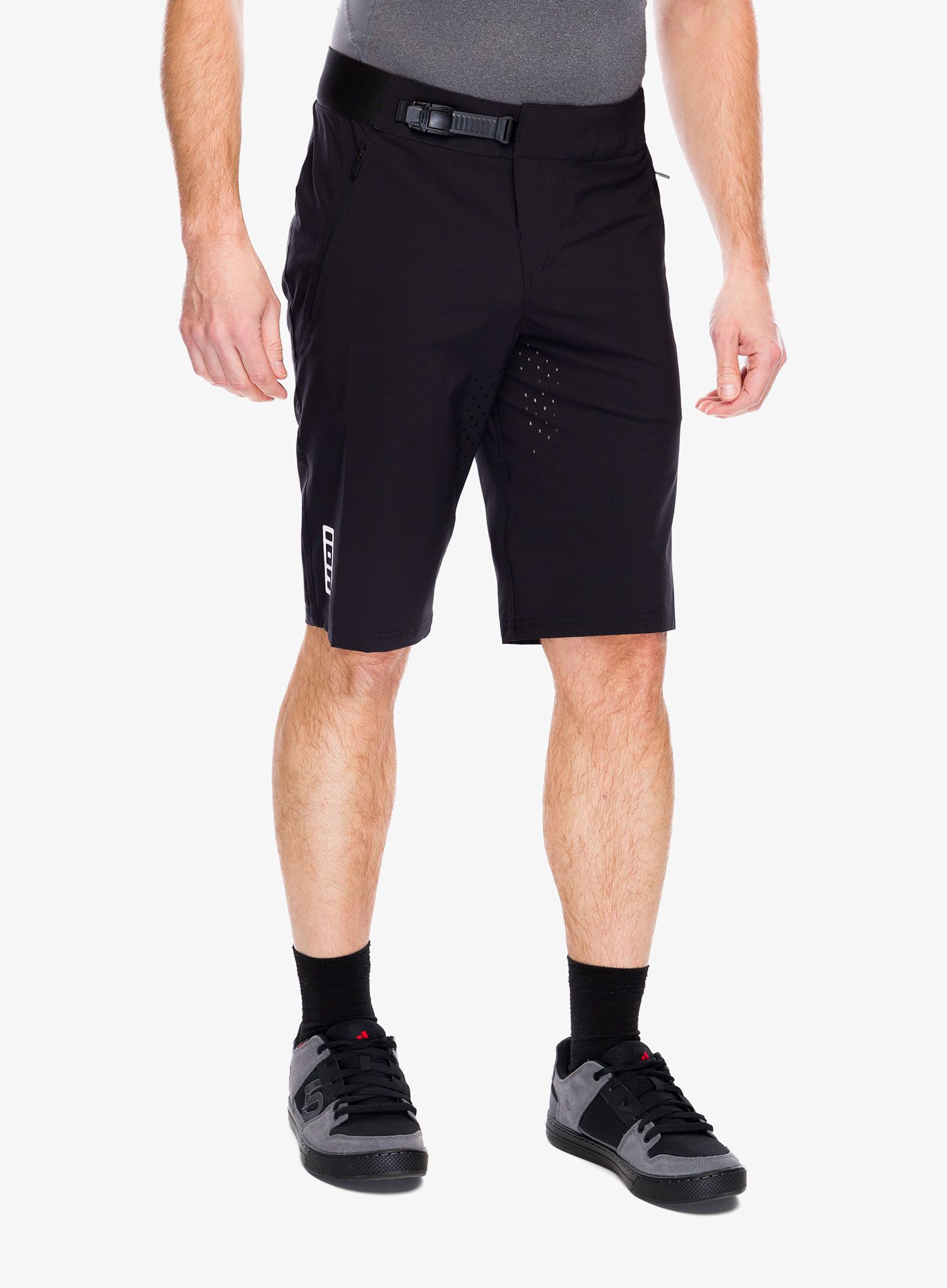 Biciklističke kratke hlače ION Tech Logo Shorts - black
