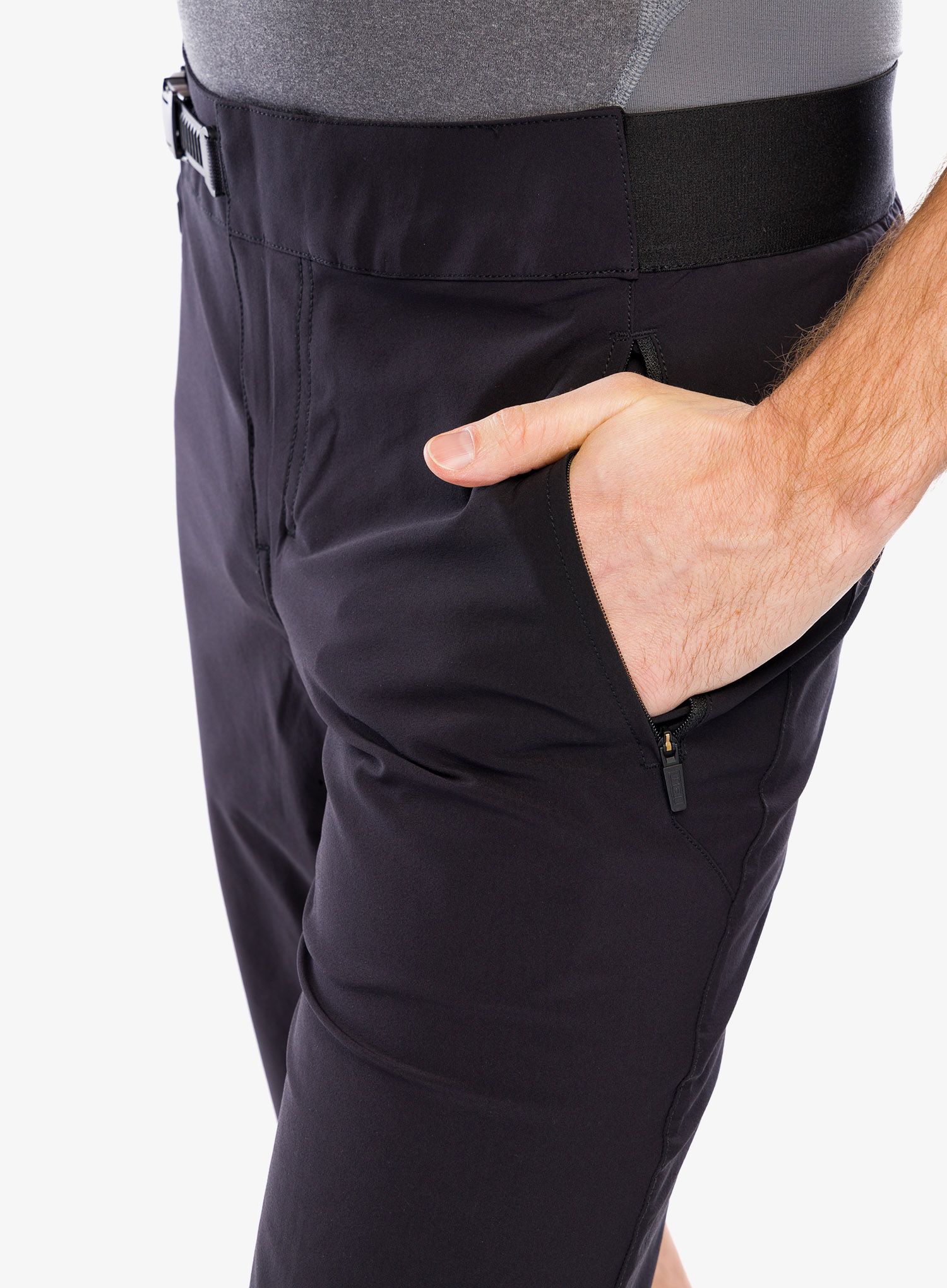 Biciklističke kratke hlače ION Tech Logo Shorts - black
