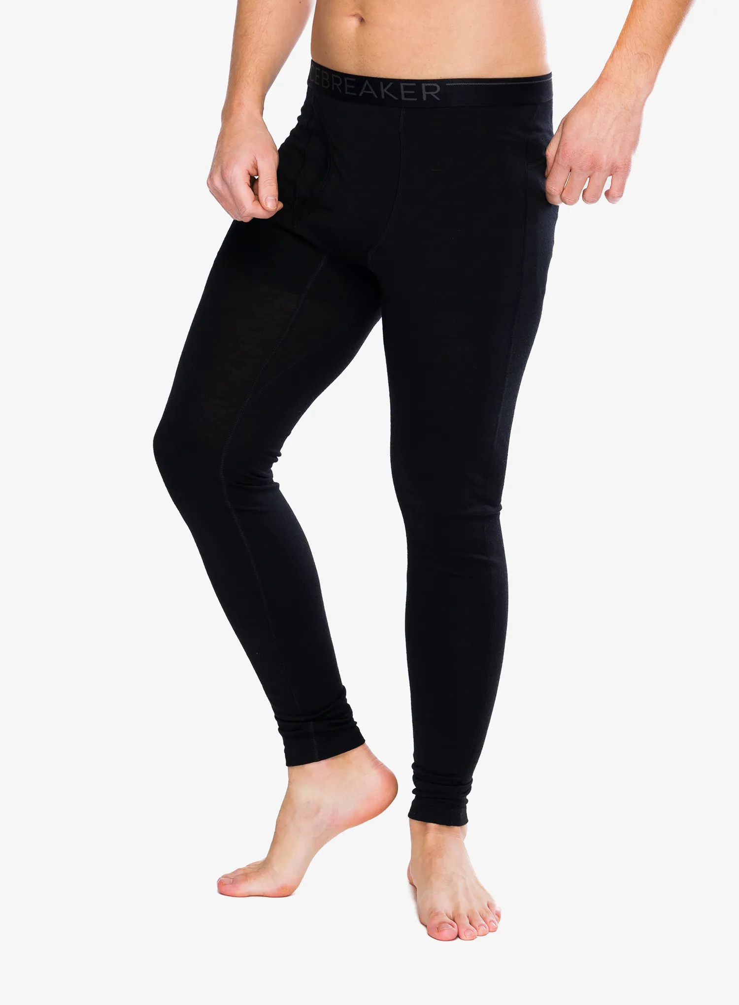 Termo tajice Icebreaker 200 Oasis Leggings W/Fly - black