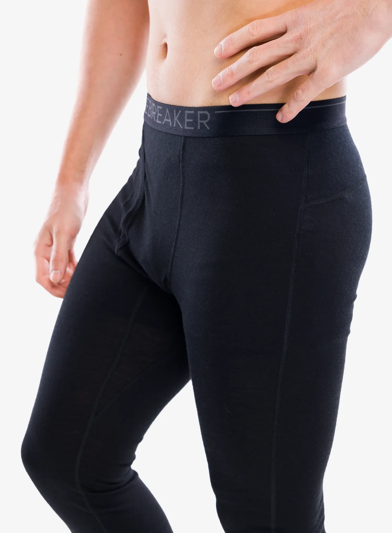 Termo tajice Icebreaker 200 Oasis Leggings W/Fly - black