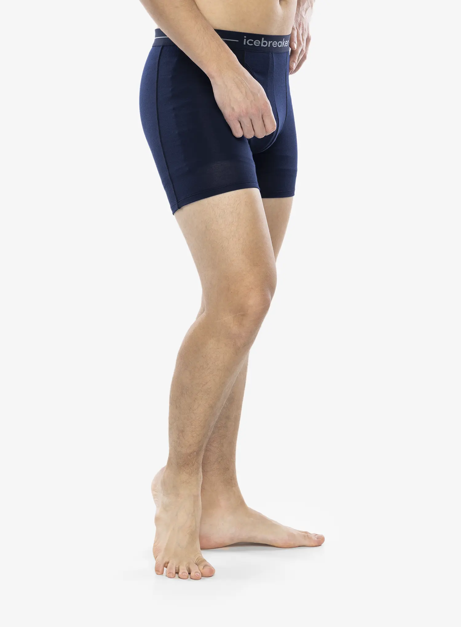 Termoaktivne bokserice Icebreaker Anatomica Boxers wFly - midnight navy