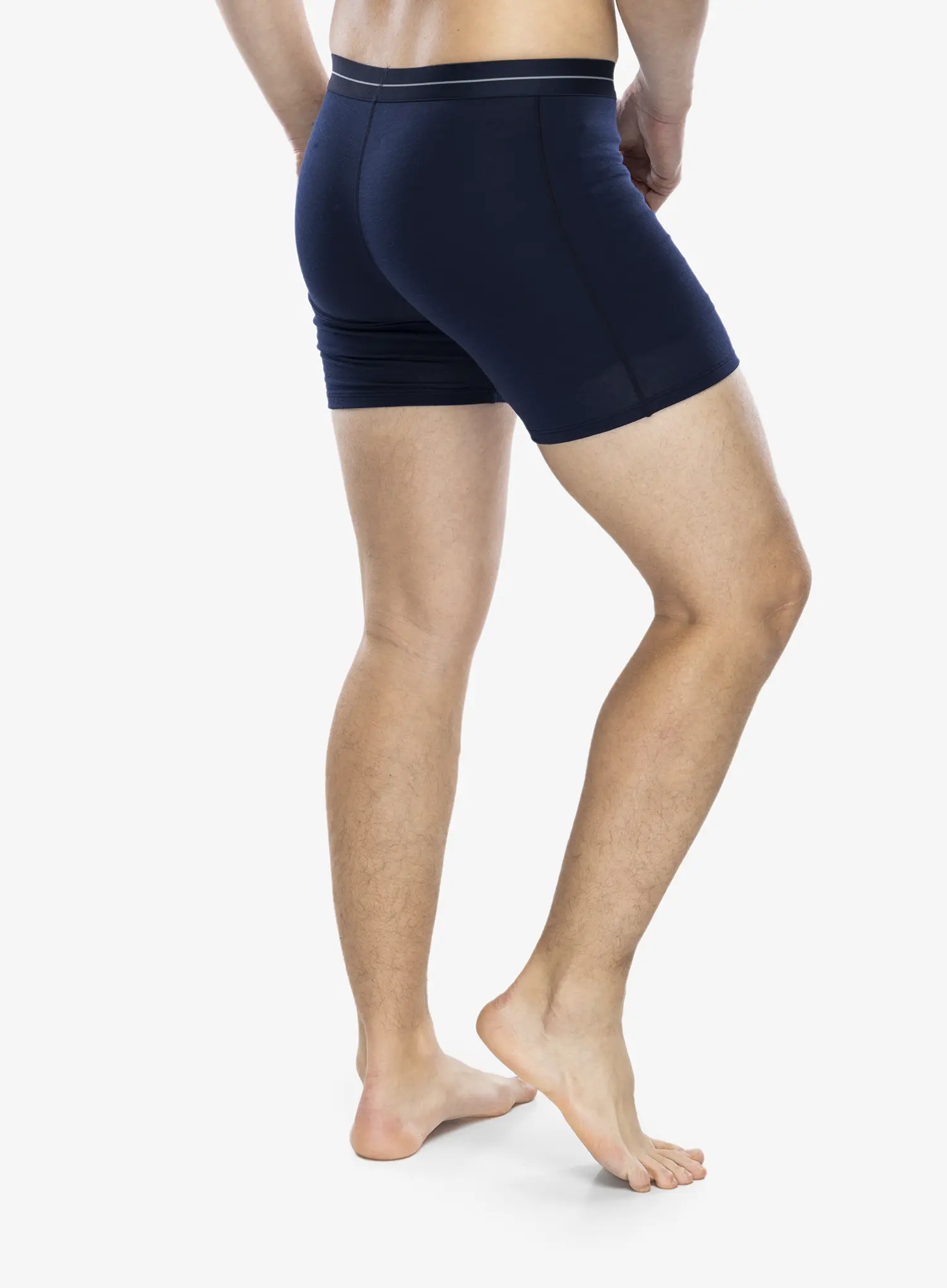 Termoaktivne bokserice Icebreaker Anatomica Boxers wFly - midnight navy