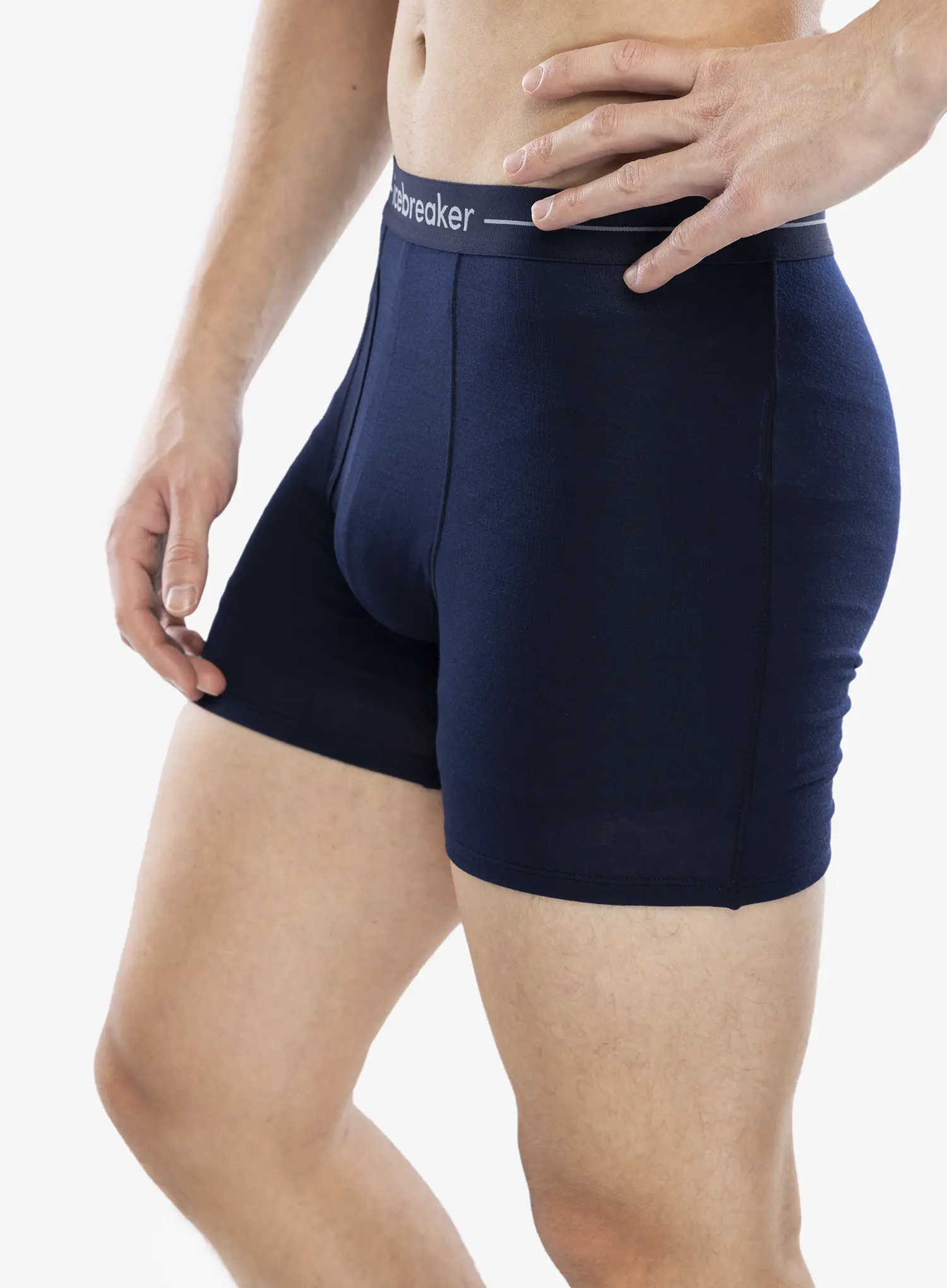 Termoaktivne bokserice Icebreaker Anatomica Boxers wFly - midnight navy