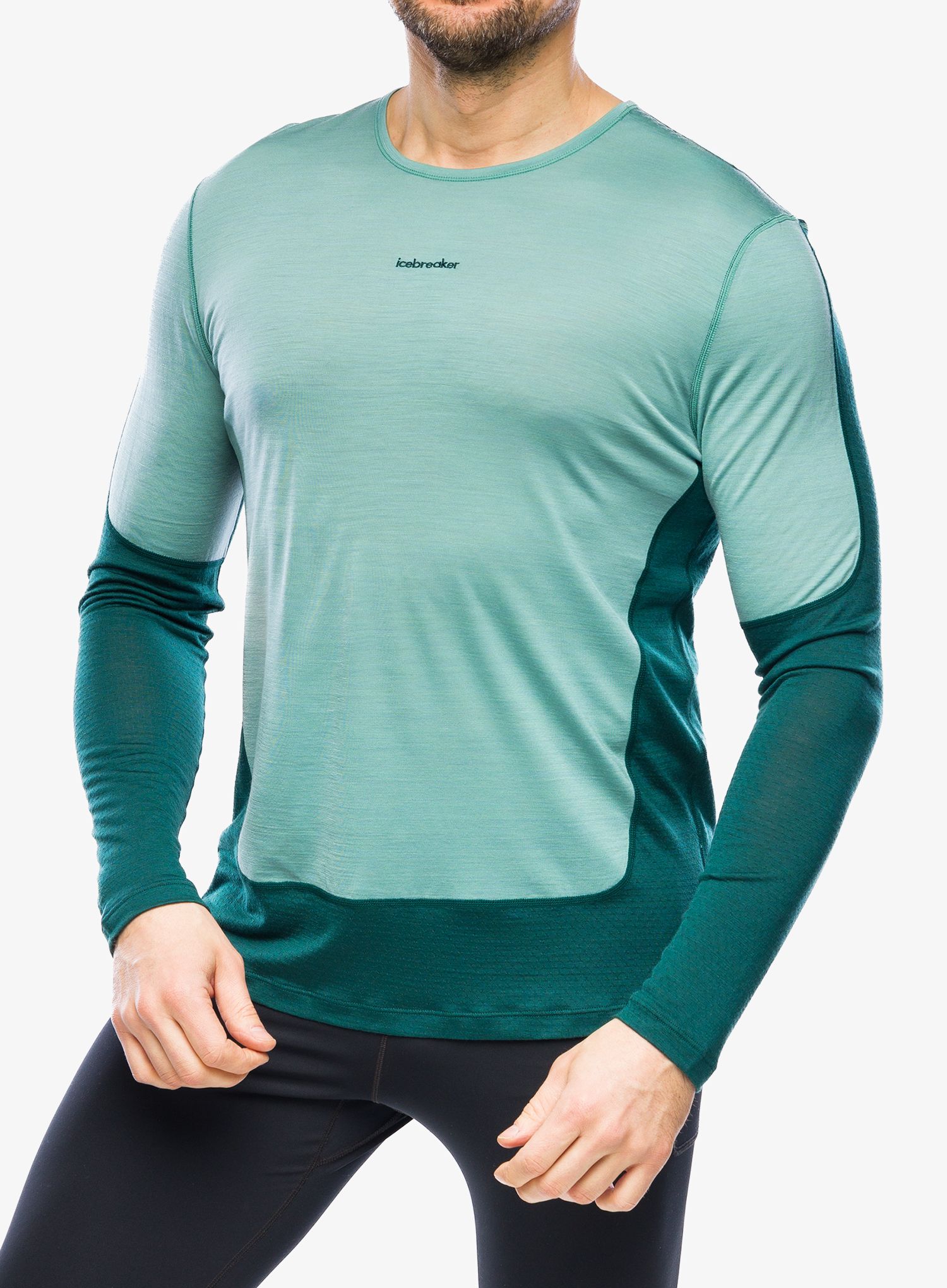 Dukserica Icebreaker Merino 125 ZoneKnit Energy Wind LS Tee - fathom/ray
