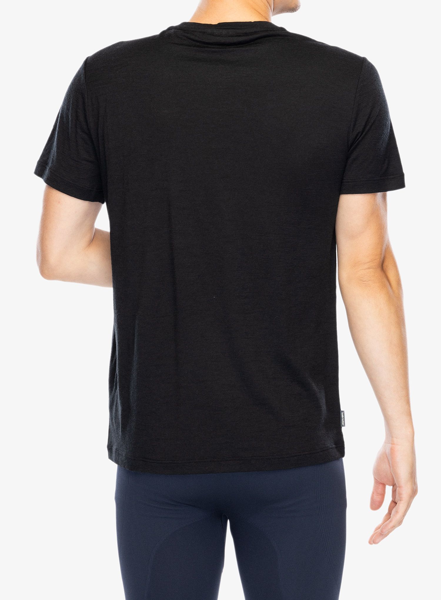 Merino majica Icebreaker Merino 150 Tech Lite SS T Natural SkiTour - black
