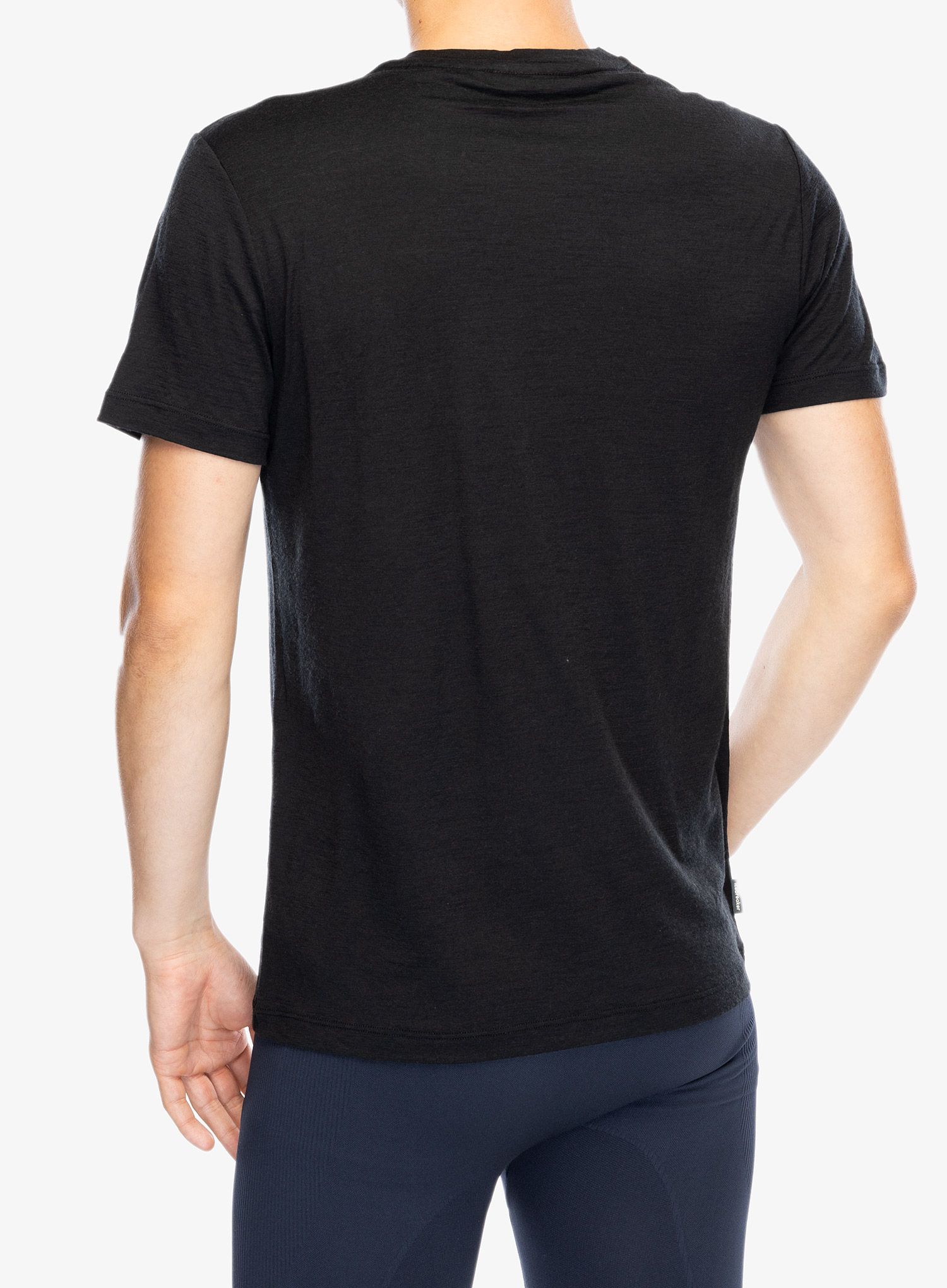 Merino majica Icebreaker Merino 150 Tech Lite SS T Natural SkiTour - black