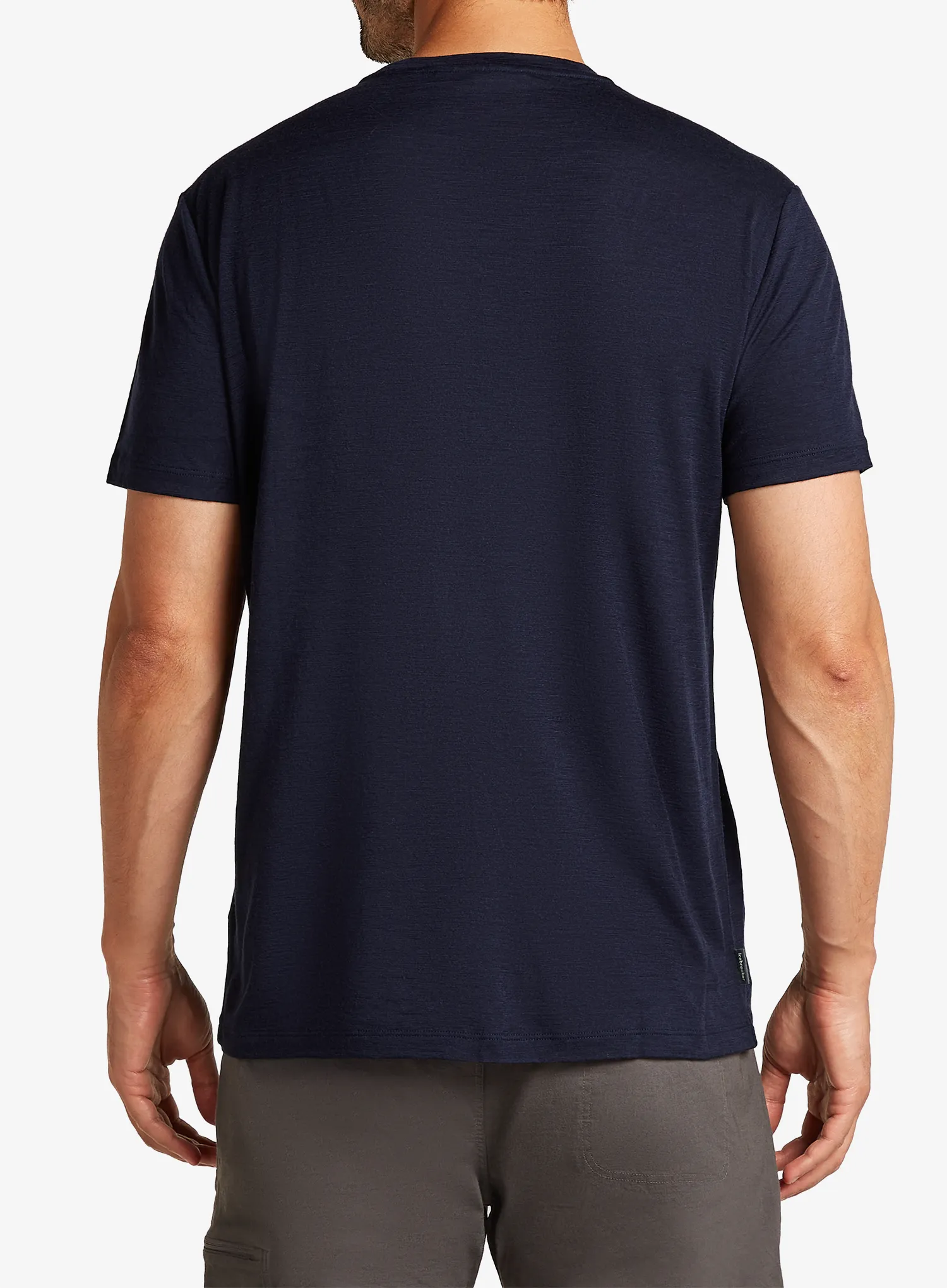 Majica s tiskom Icebreaker Merino 150 Tech Lite SS T Rising Light - midnight navy
